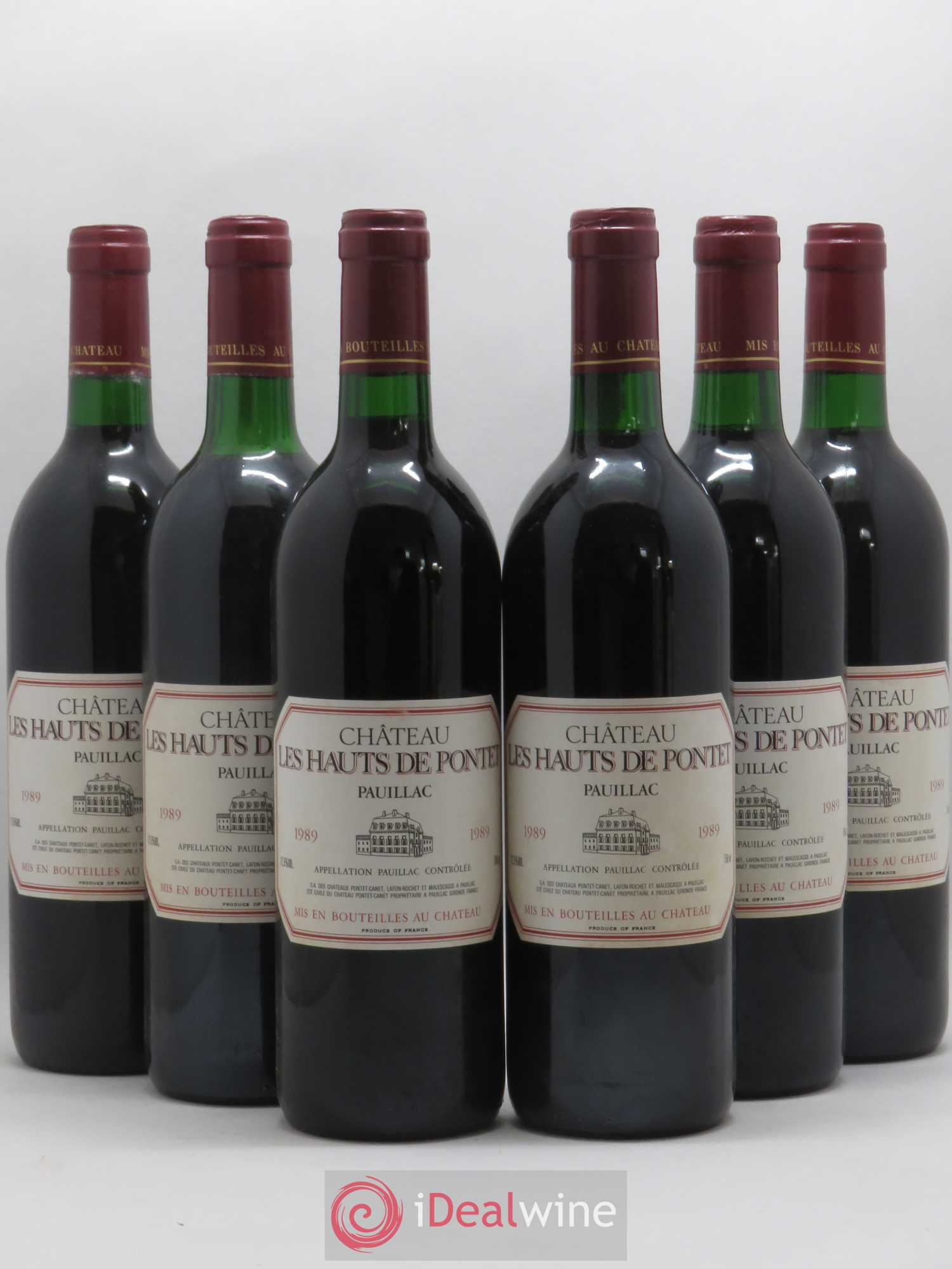 Les Hauts de Pontet-Canet Second Vin 1989 - Lot de 6 bouteilles - 0