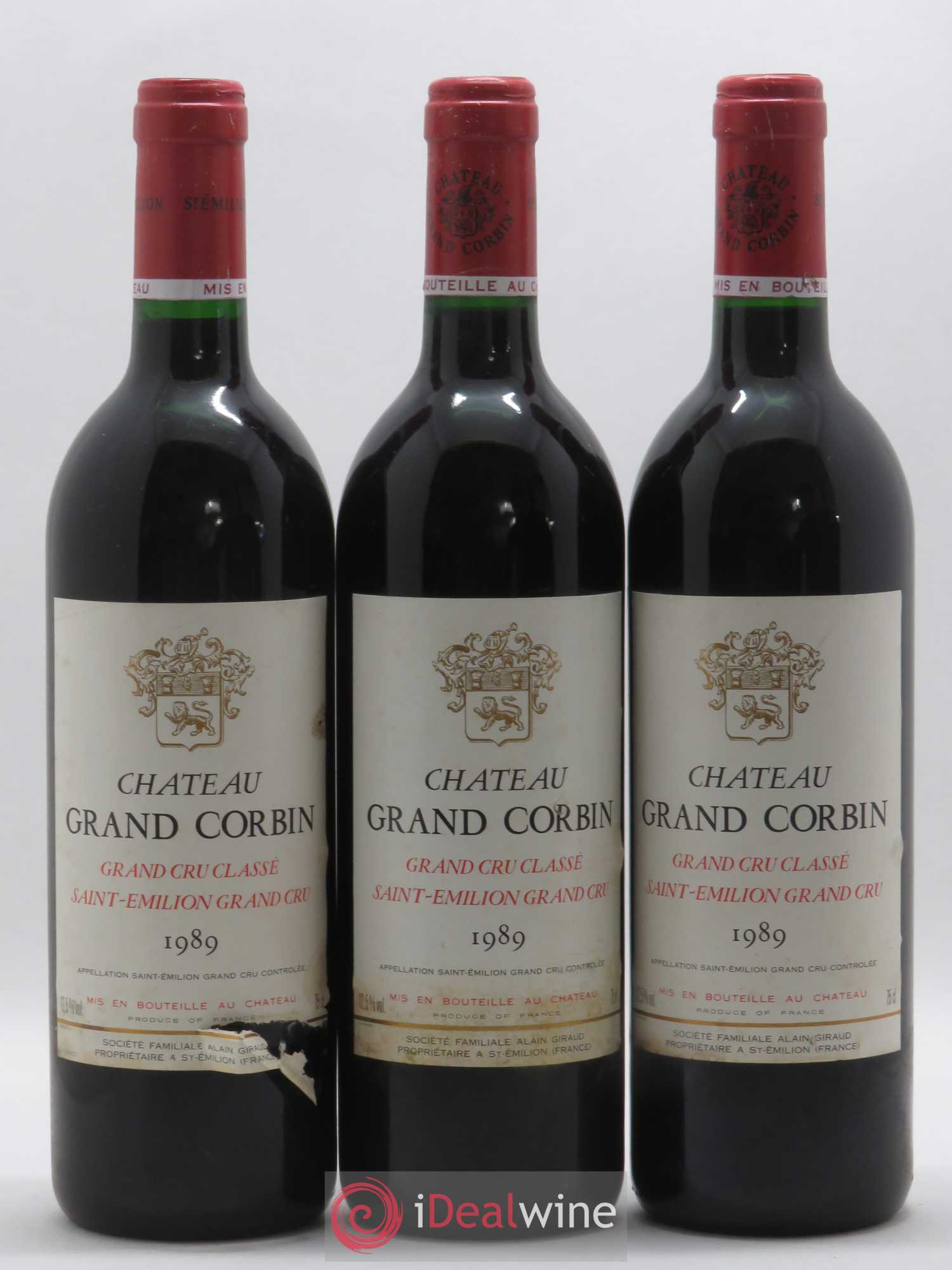 Château Grand Corbin Grand Cru Classé 1989 - Lot de 12 bouteilles - 2