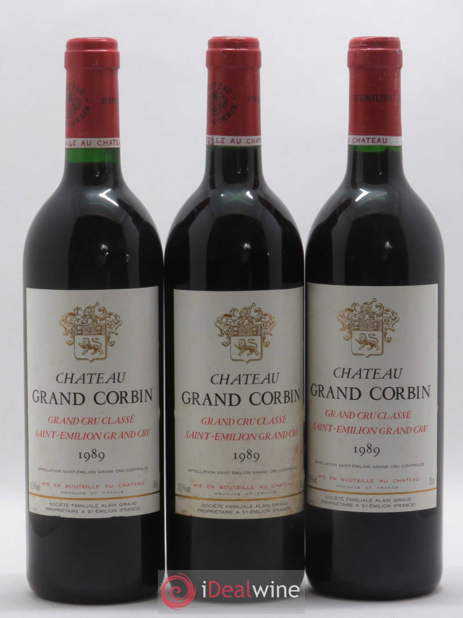 Château Grand Corbin Grand Cru Classé 1989 - Lot de 12 bouteilles - 4