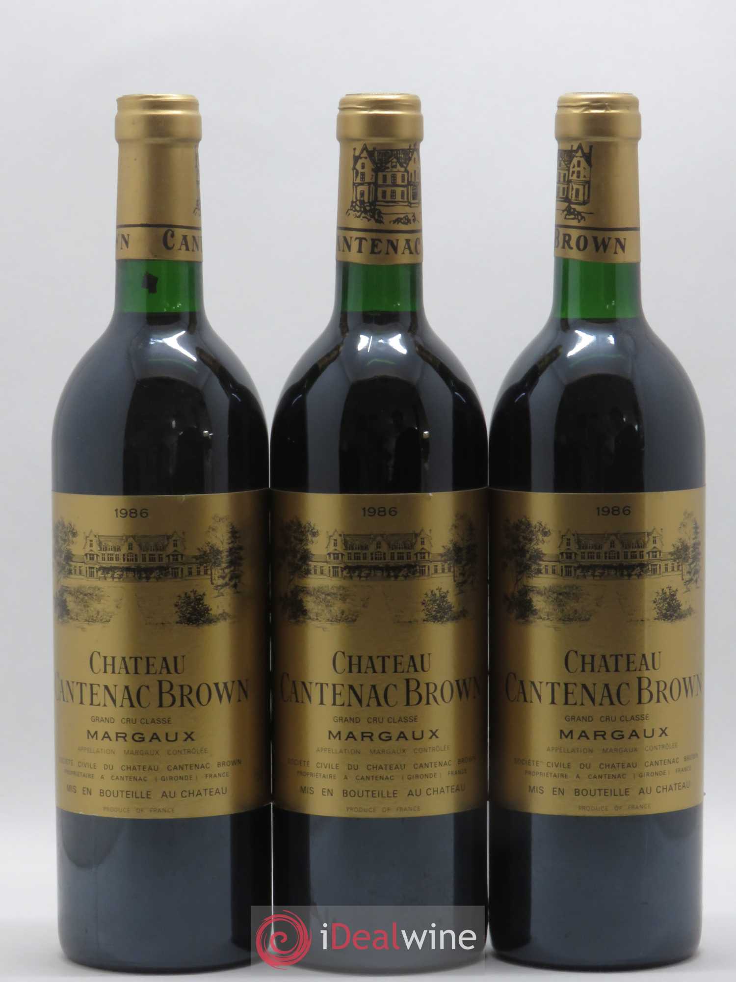 Château Cantenac Brown 3ème Grand Cru Classé 1986 - Lot de 12 bouteilles - 2