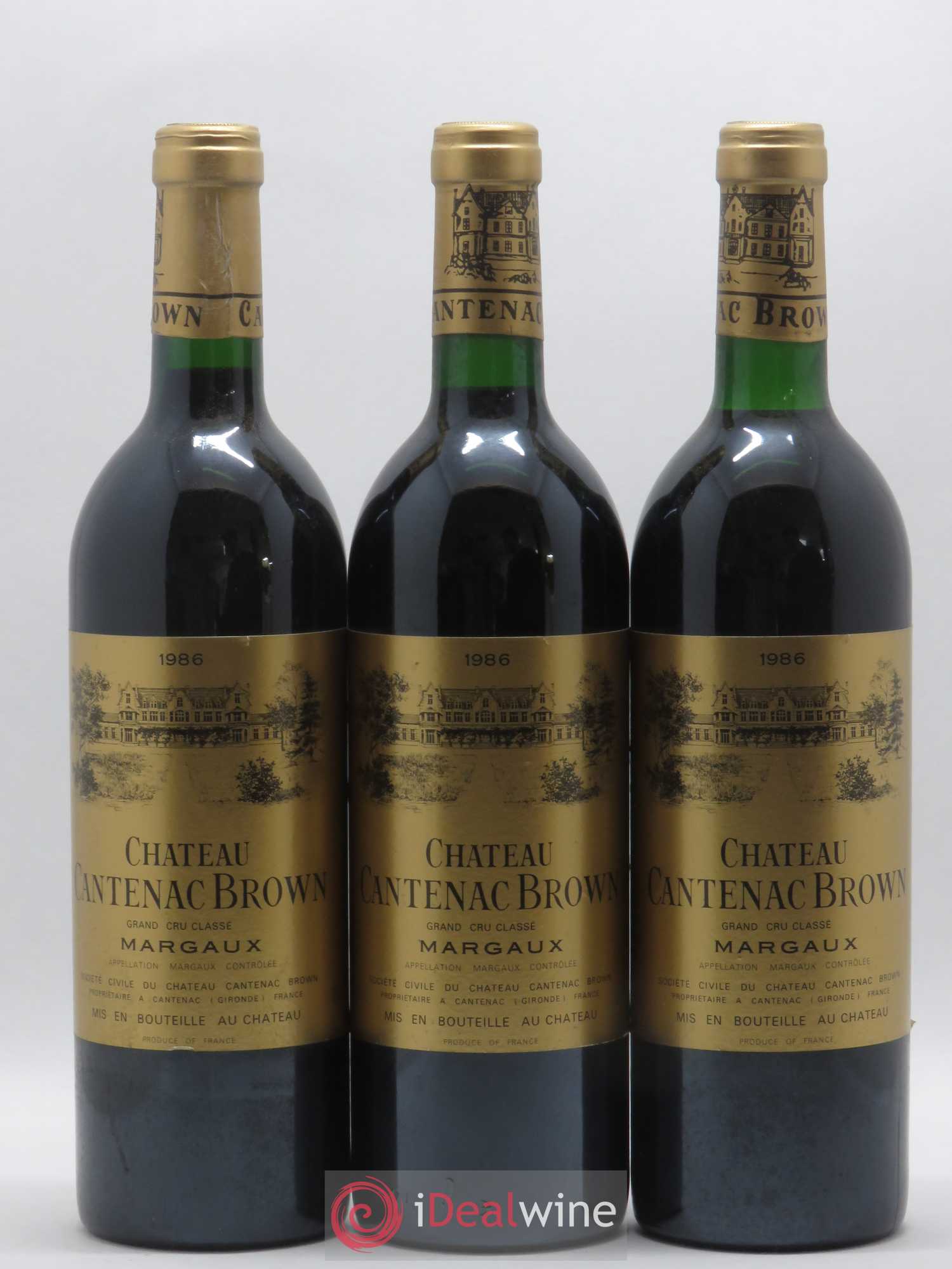 Château Cantenac Brown 3ème Grand Cru Classé 1986 - Lot de 12 bouteilles - 3