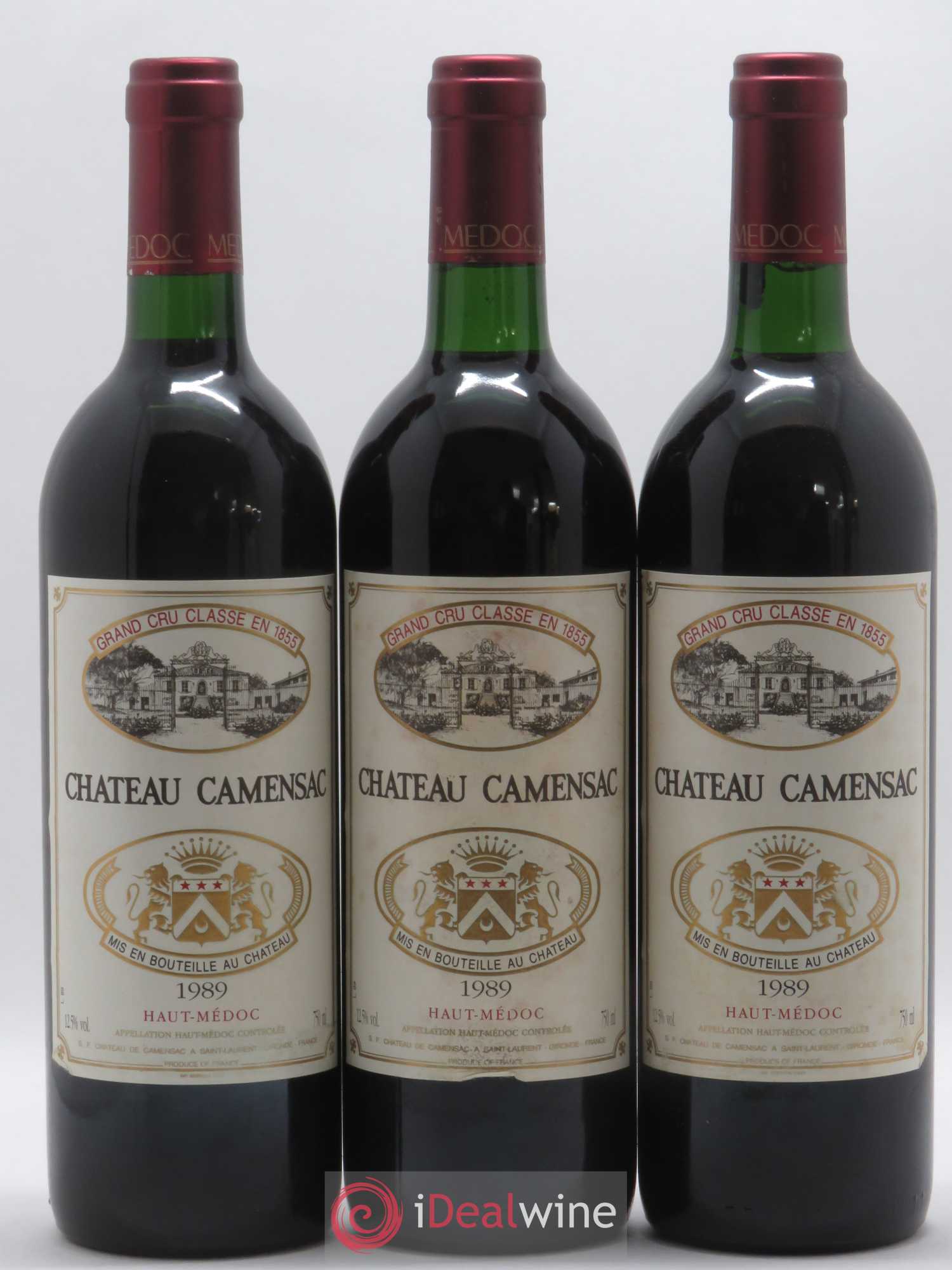 Château Camensac 5ème Grand Cru Classé 1989 - Lot de 12 bouteilles - 1