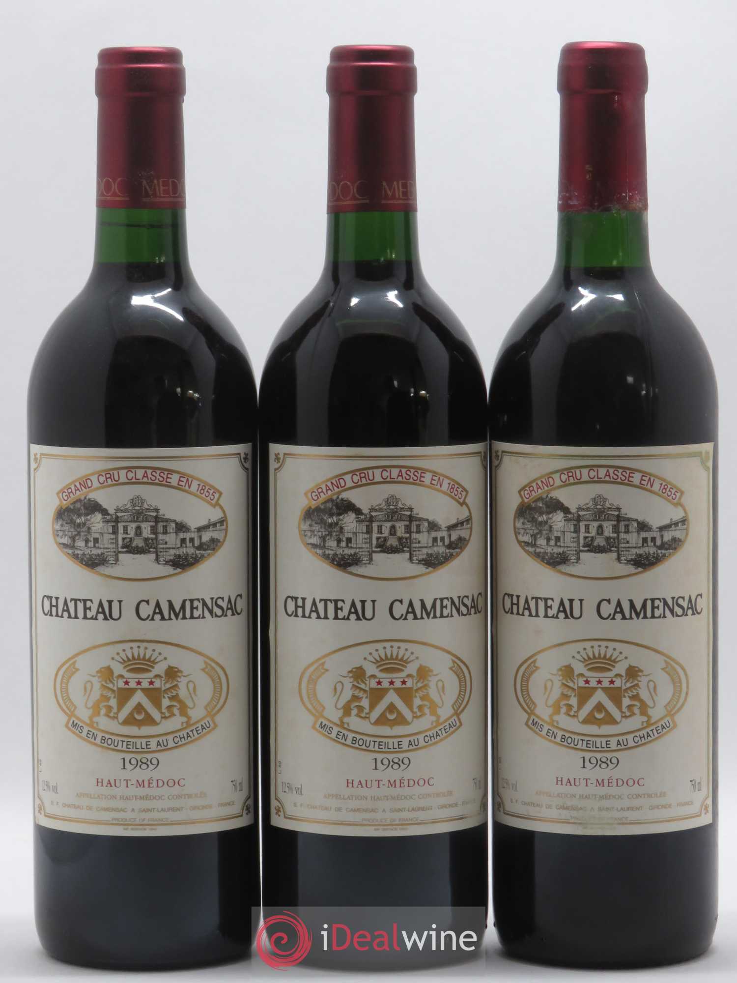 Château Camensac 5ème Grand Cru Classé 1989 - Lot de 12 bouteilles - 2
