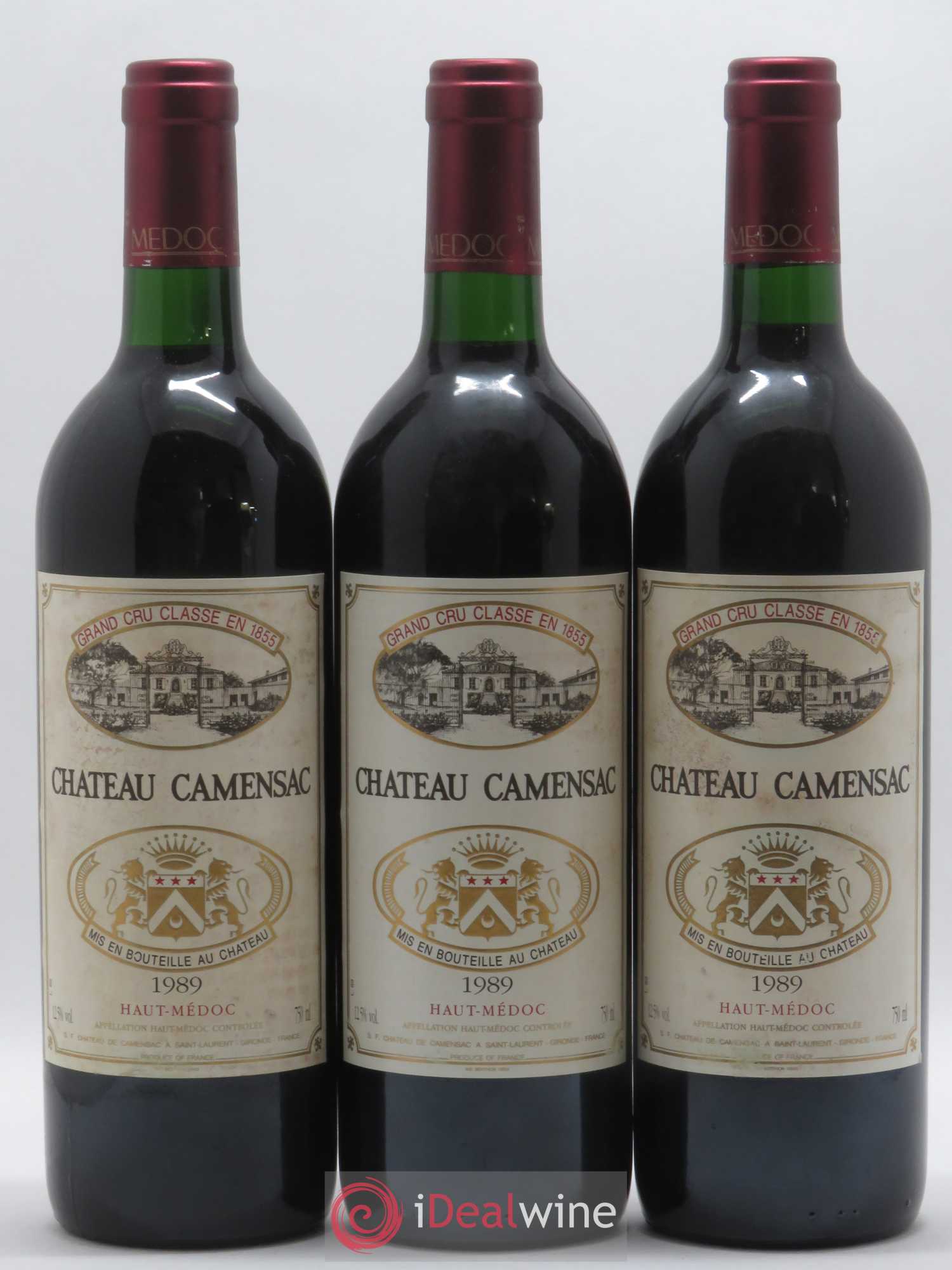 Château Camensac 5ème Grand Cru Classé 1989 - Lot de 12 bouteilles - 3