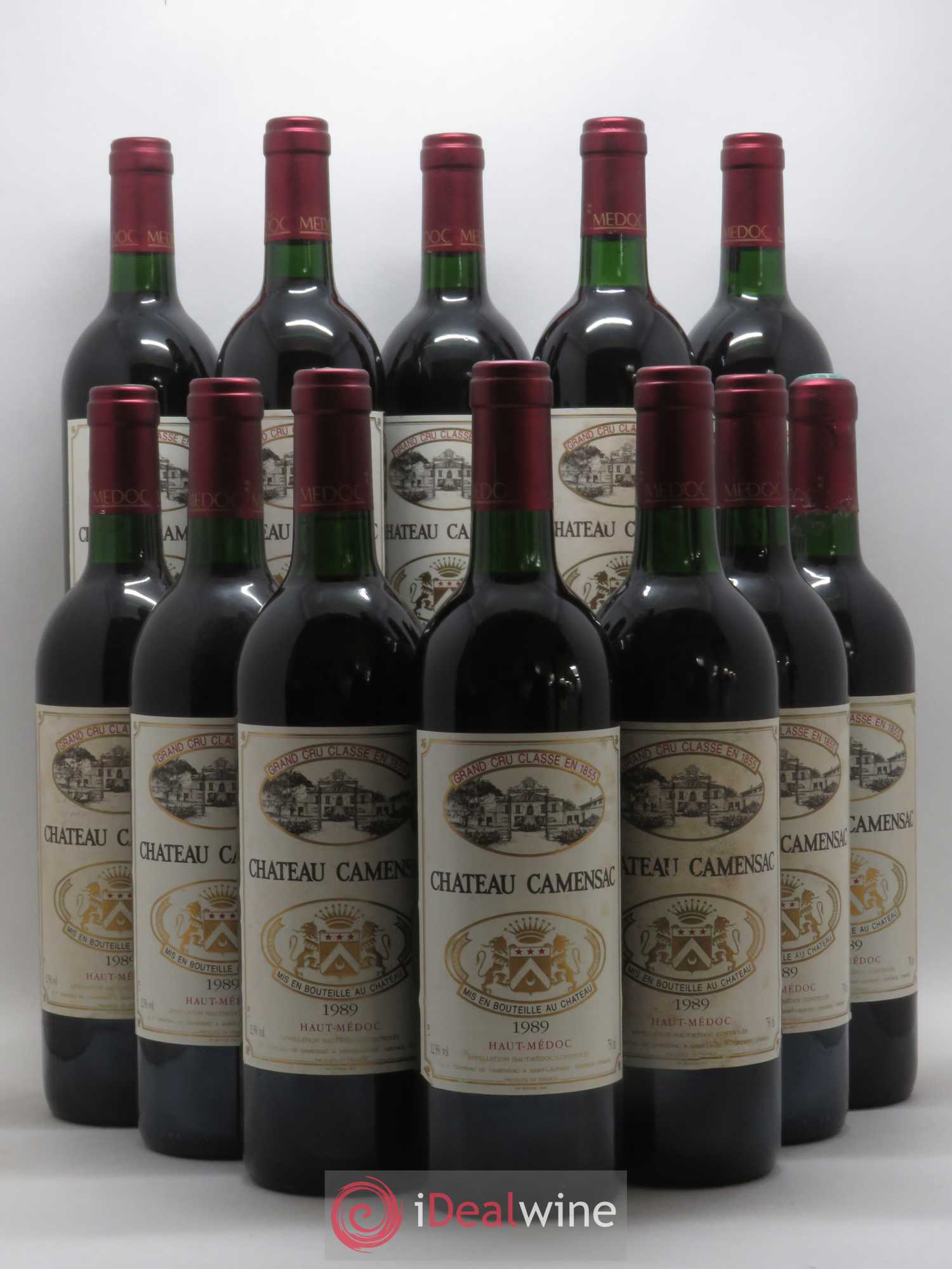 Château Camensac 5ème Grand Cru Classé 1989 - Lot de 12 bouteilles - 0