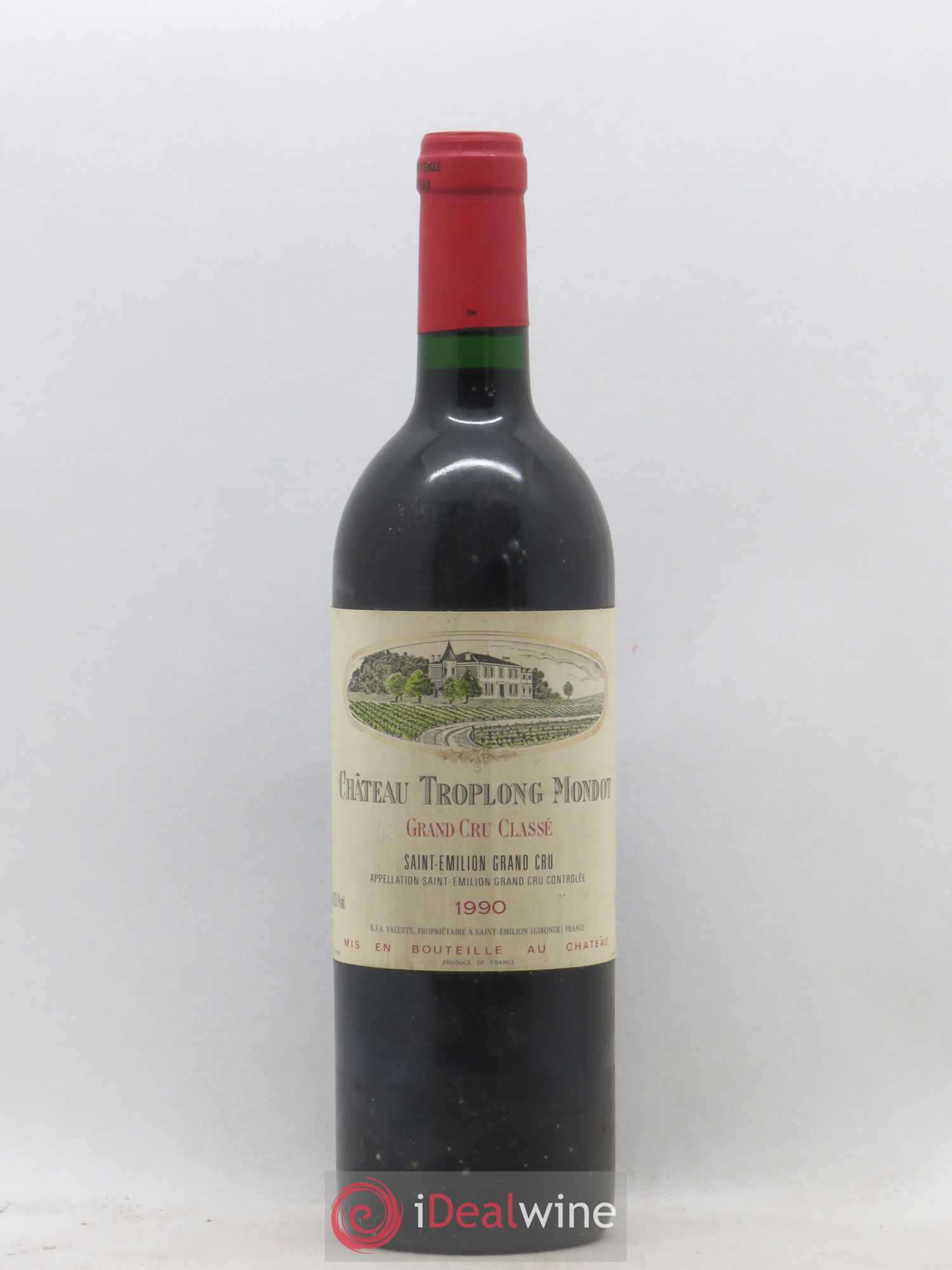 Château Troplong Mondot 1er Grand Cru Classé B 1990 - Lot de 1 bouteille - 0