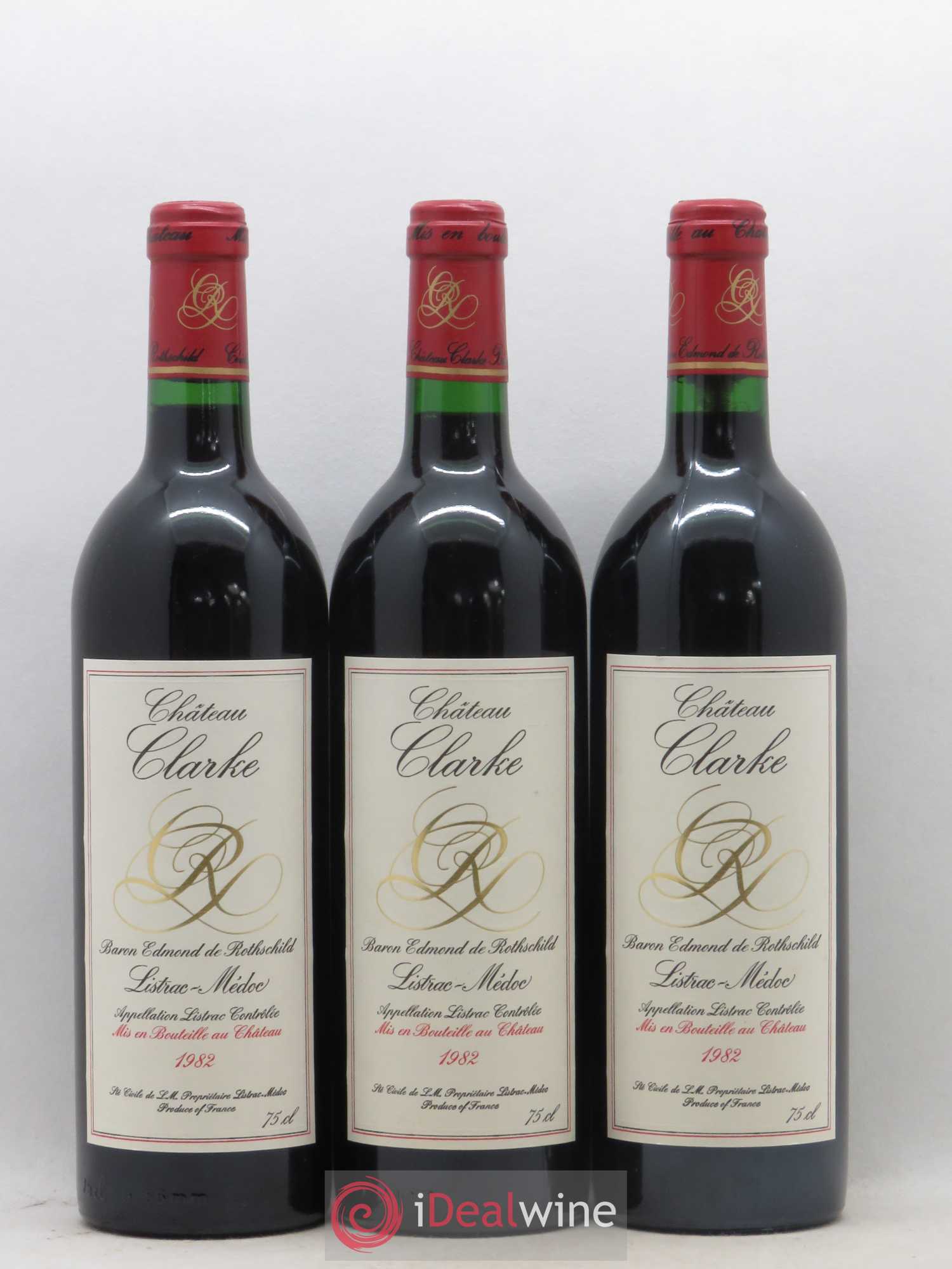 Château Clarke 1982 - Lot de 6 bouteilles - 1
