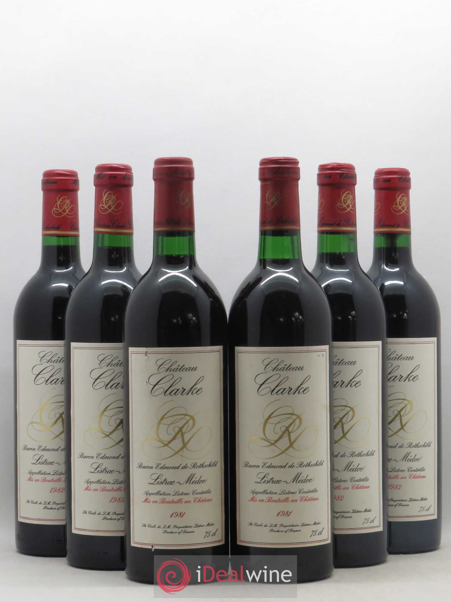 Château Clarke 1982 - Lot de 6 bouteilles - 0