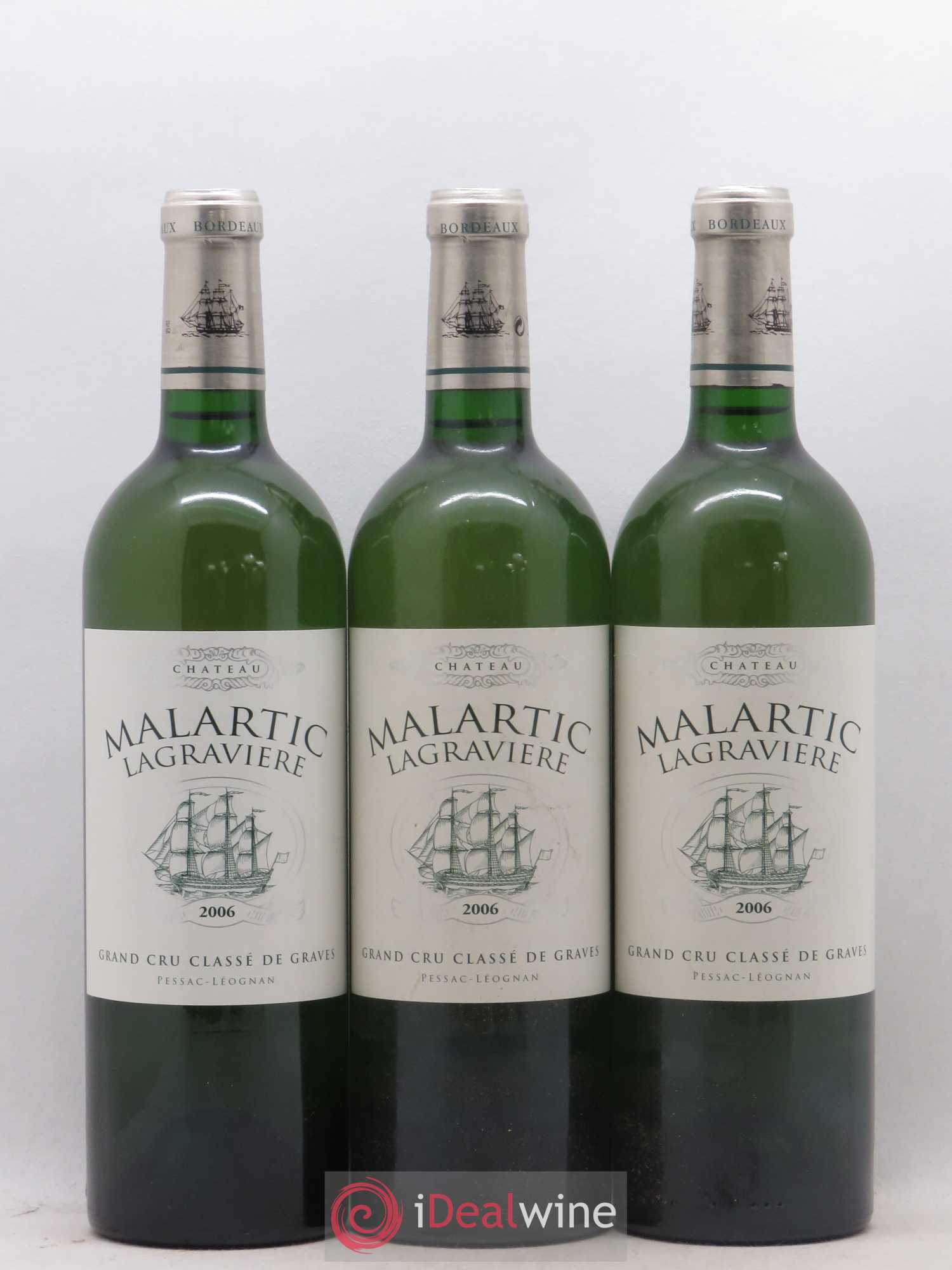 Château Malartic-Lagravière Cru Classé de Graves 2006 - Lot de 3 bouteilles - 0