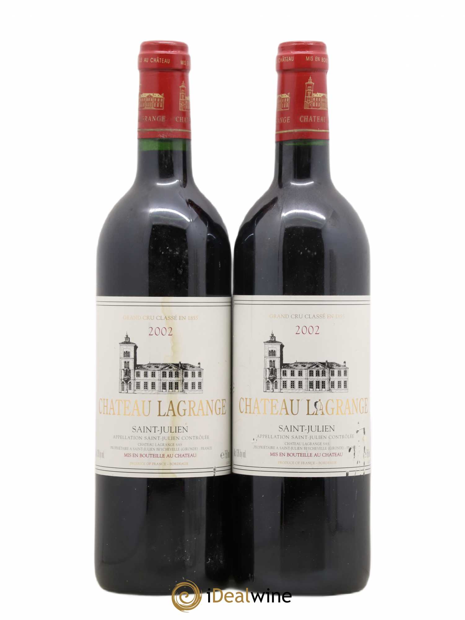 Château Lagrange 3ème Grand Cru Classé 2002 - Lot de 2 bouteilles - 0