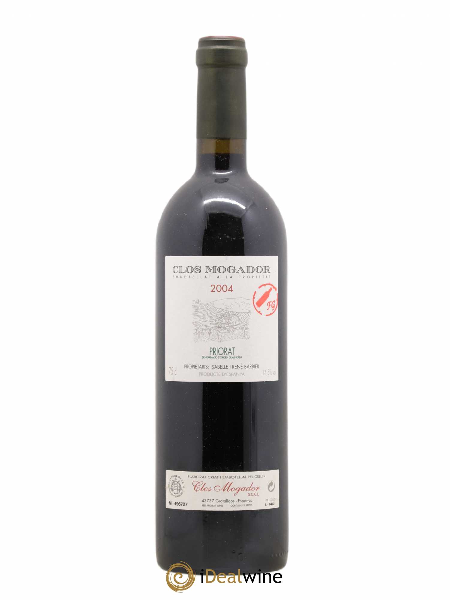 Priorat Clos Mogador DOCA René Barbier 2004 - Lot de 1 bouteille - 0