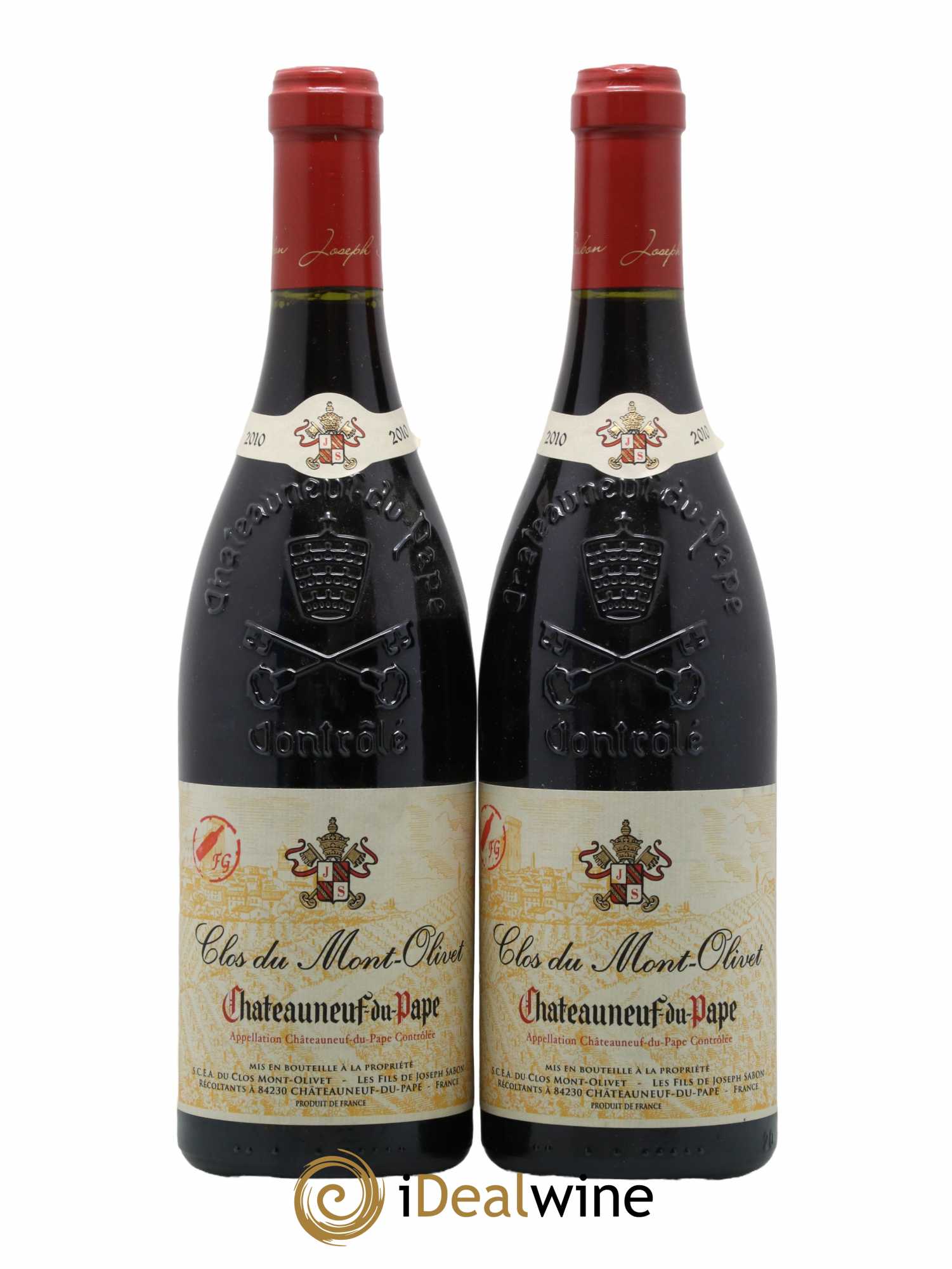 Châteauneuf-du-Pape Clos du Mont-Olivet 2010 - Lot de 2 bouteilles - 0