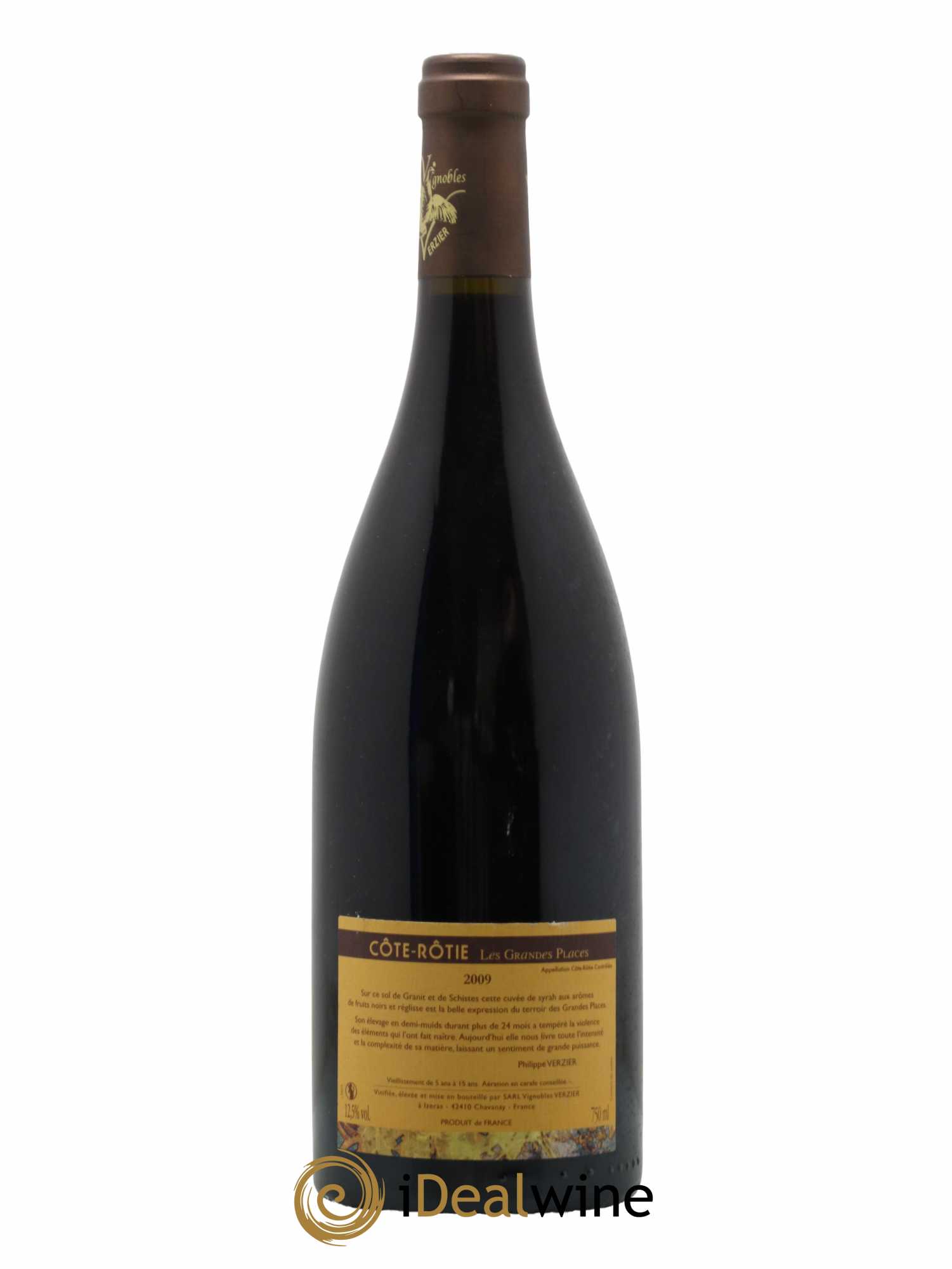 Côte-Rôtie Les Grandes Places Domaine Verzier 2009 - Lot de 1 bouteille - 1