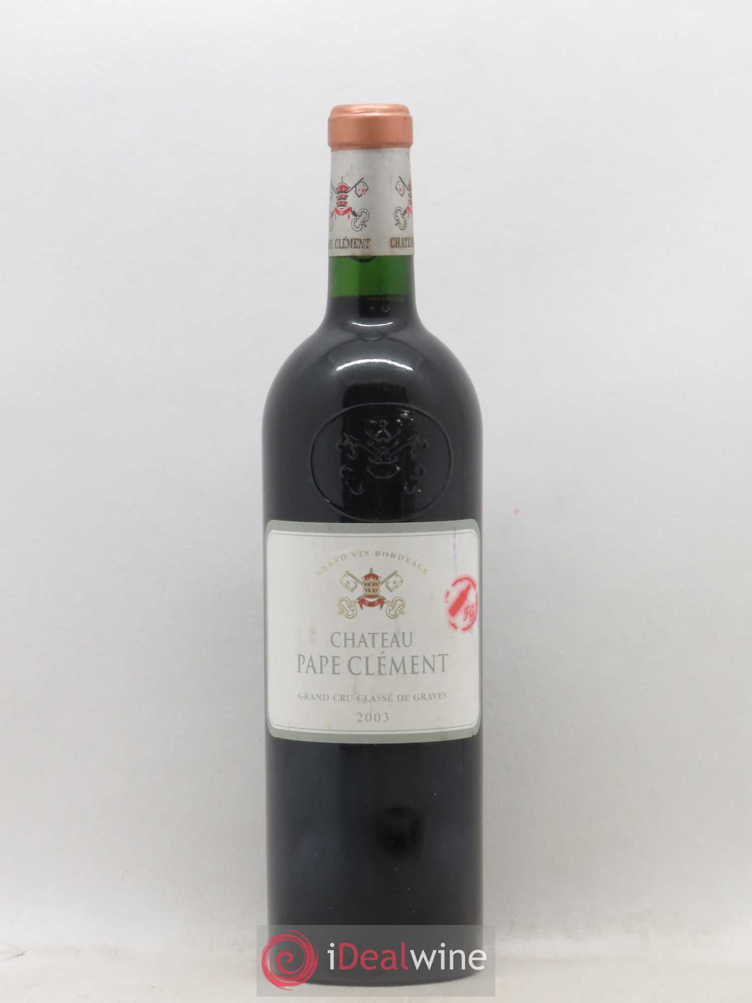 Château Pape Clément Cru Classé de Graves 2003 - Lot de 1 bouteille - 0
