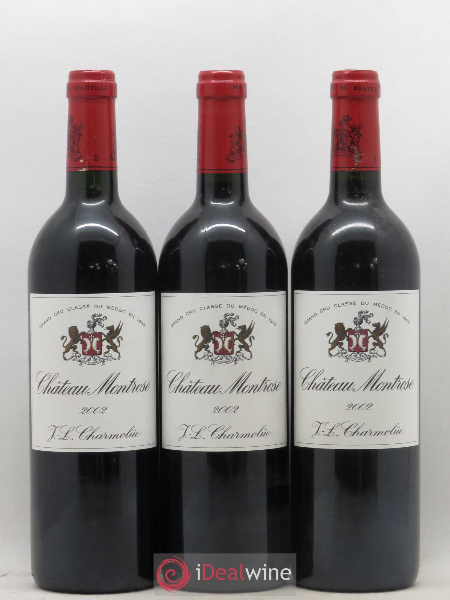 Château Montrose 2ème Grand Cru Classé 2002 - Lot de 3 bouteilles - 0