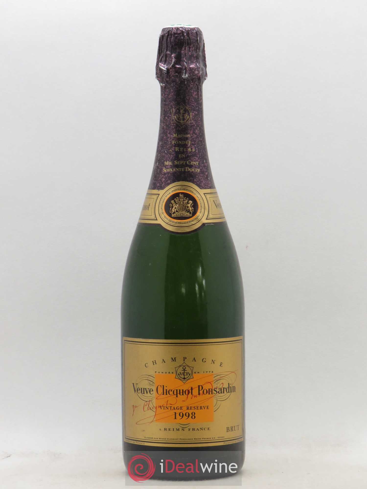 Vintage Veuve Clicquot 1998 - Lot of 1 bottle - 0