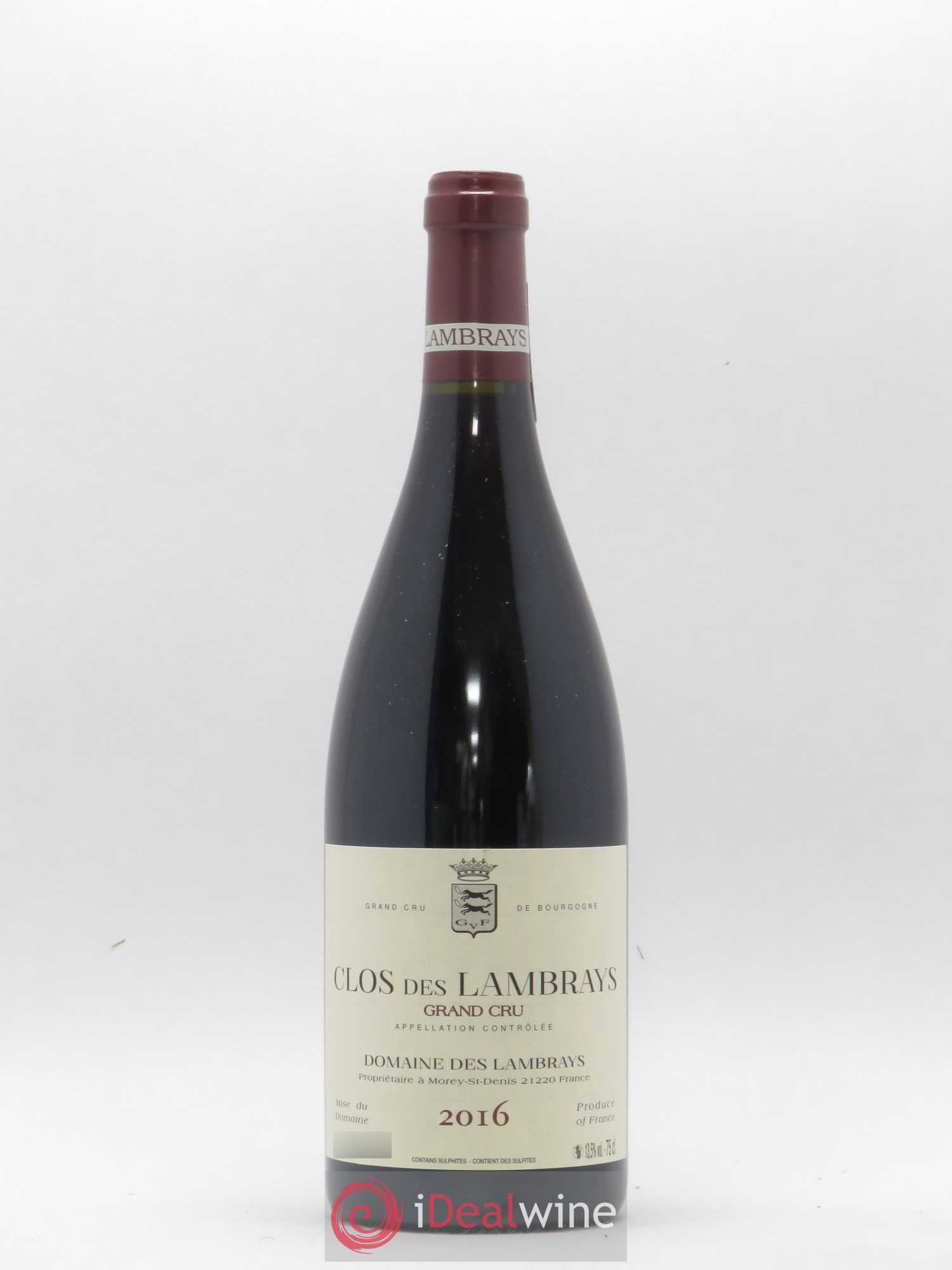Clos des Lambrays Grand Cru Domaine des Lambrays 2016 - Lot de 1 bouteille - 0