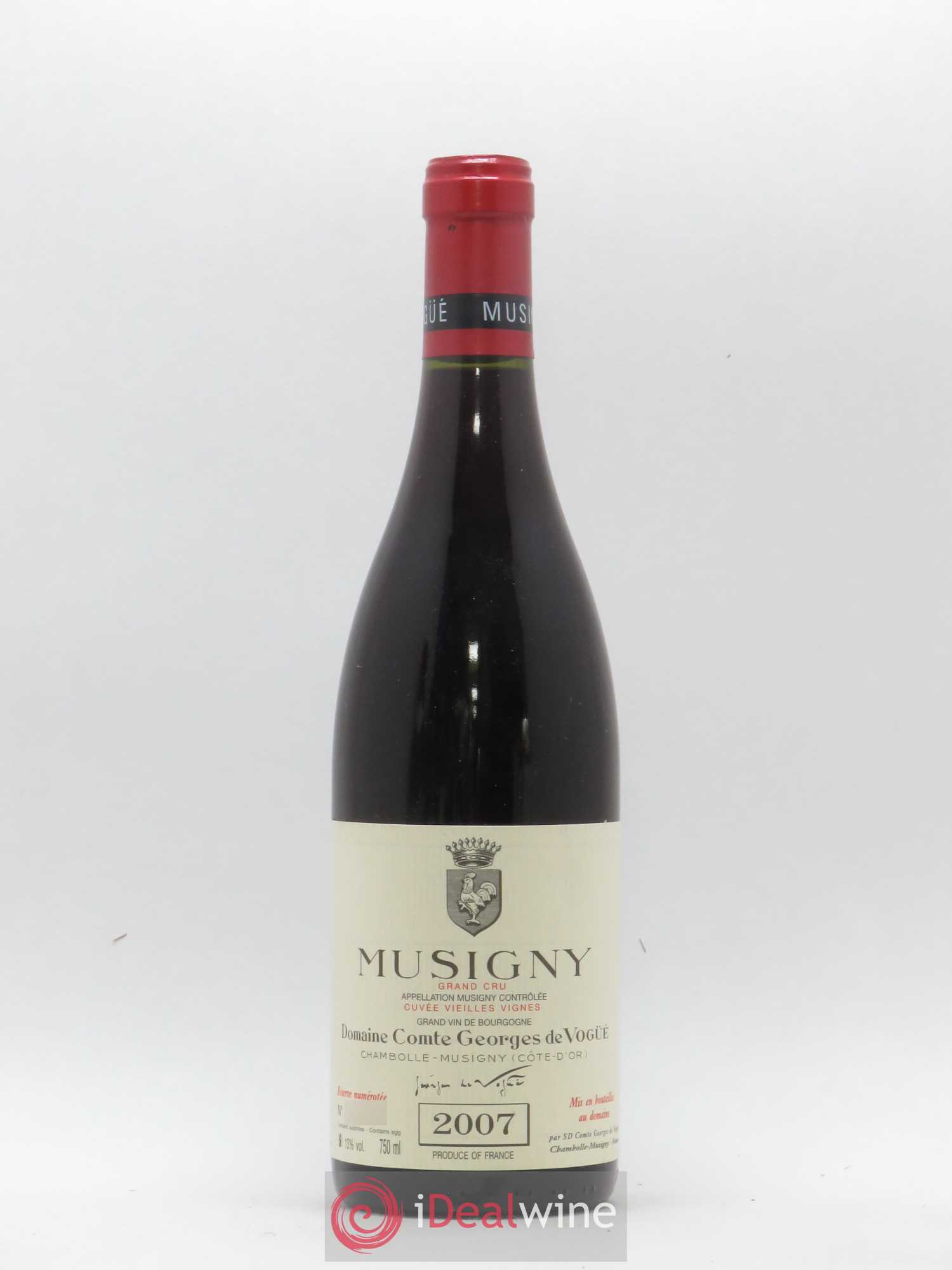 Musigny Grand Cru Cuvée Vieilles Vignes Comte Georges de Vogüé 2007 - Lot de 1 bouteille - 0