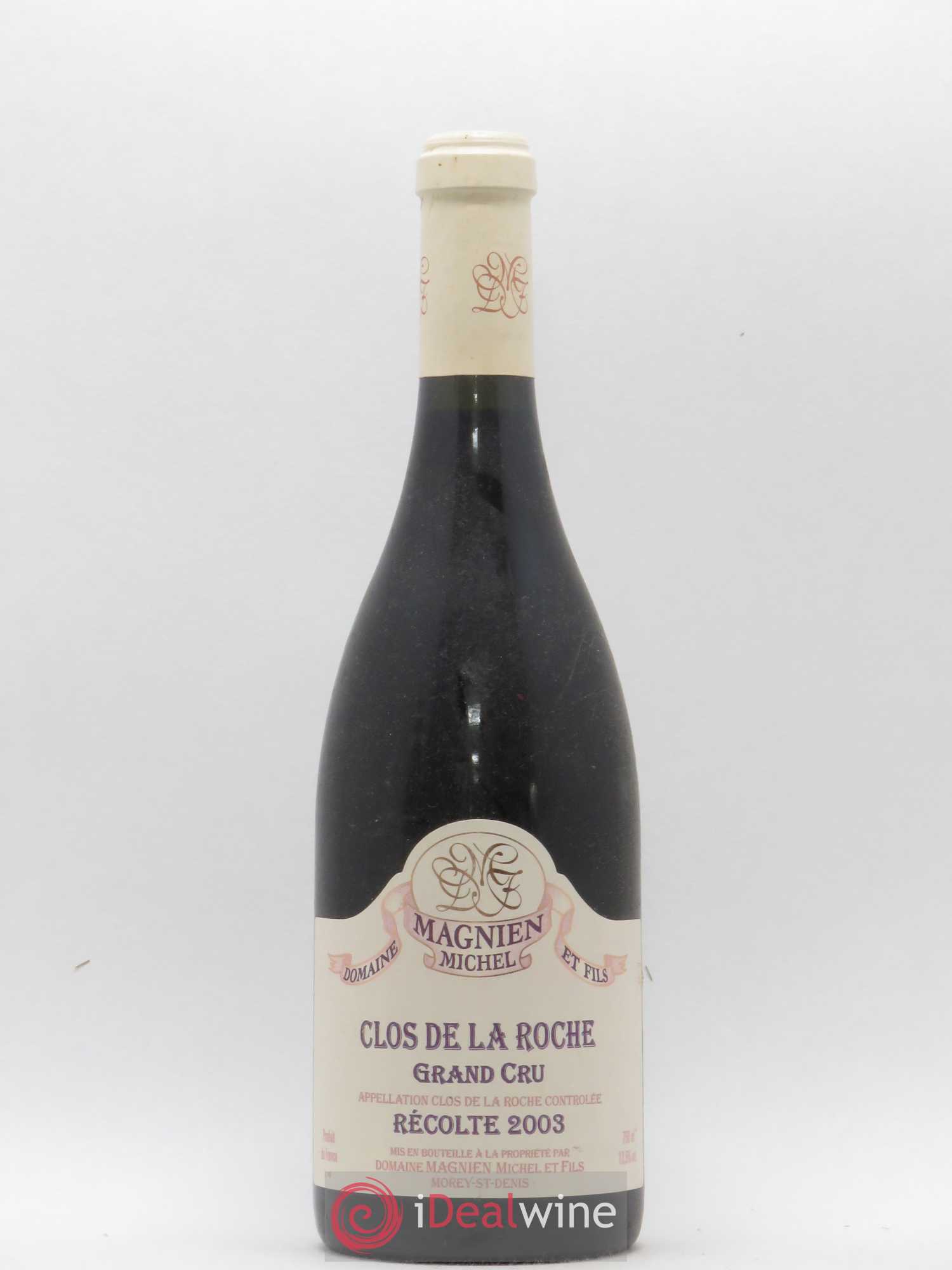 Clos de la Roche Grand Cru Michel Magnien 2003 - Lot de 1 bouteille - 0