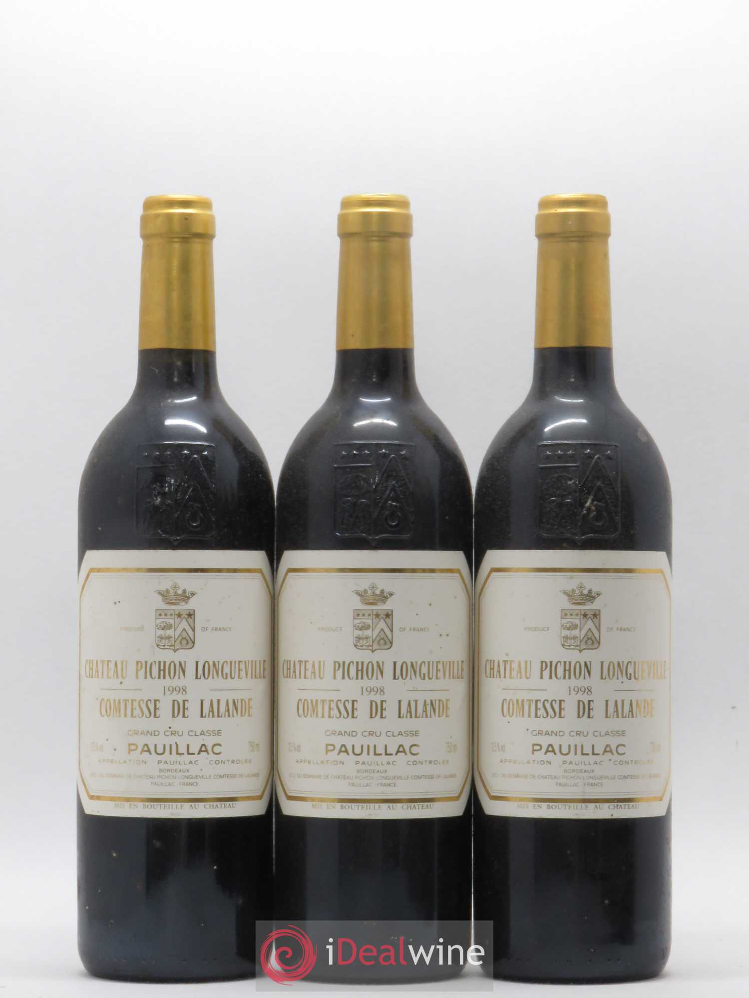 Château Pichon Longueville Comtesse de Lalande 2ème Grand Cru Classé 1998 - Lot de 6 bouteilles - 1