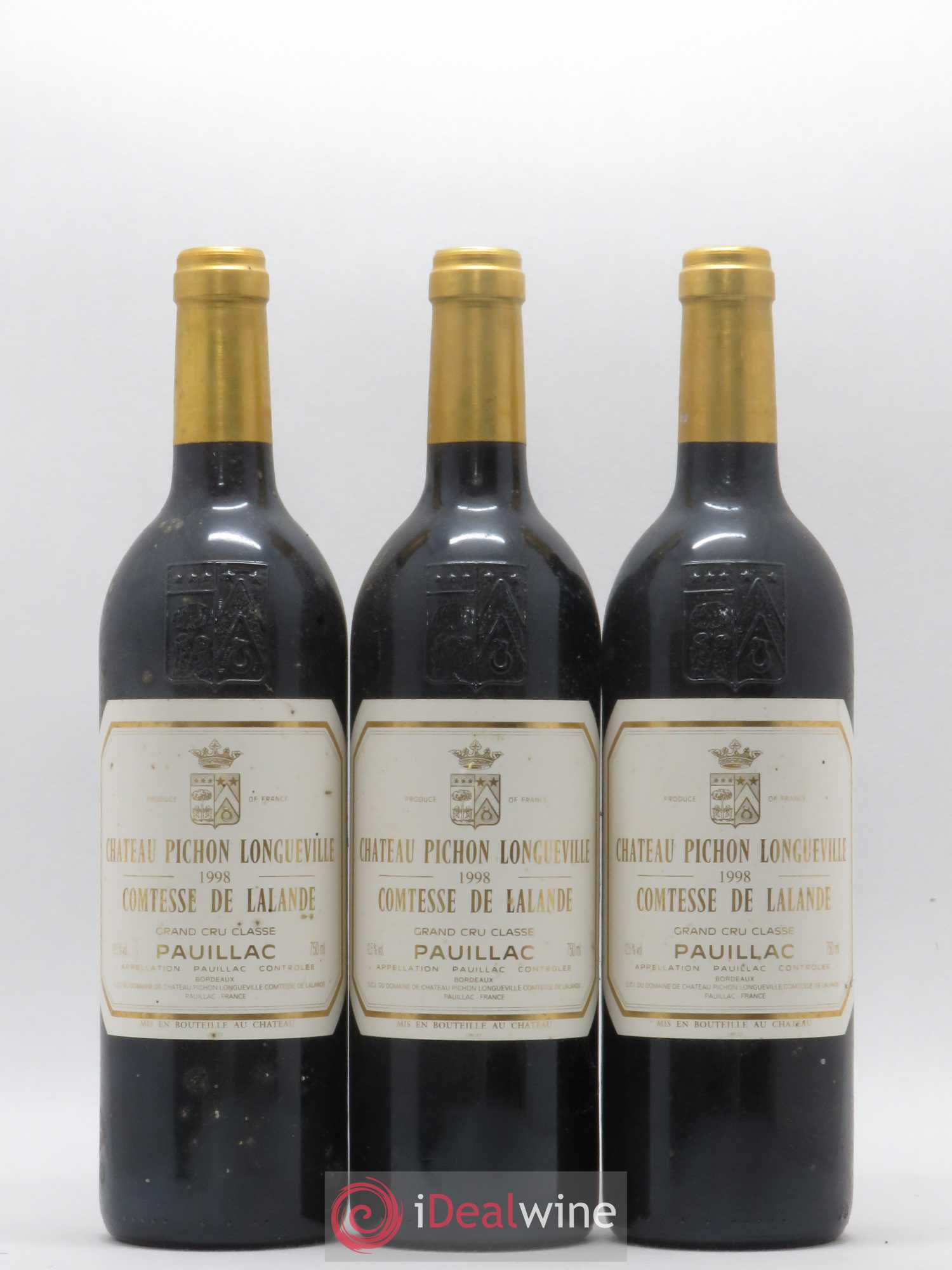 Château Pichon Longueville Comtesse de Lalande 2ème Grand Cru Classé 1998 - Lot de 6 bouteilles - 2