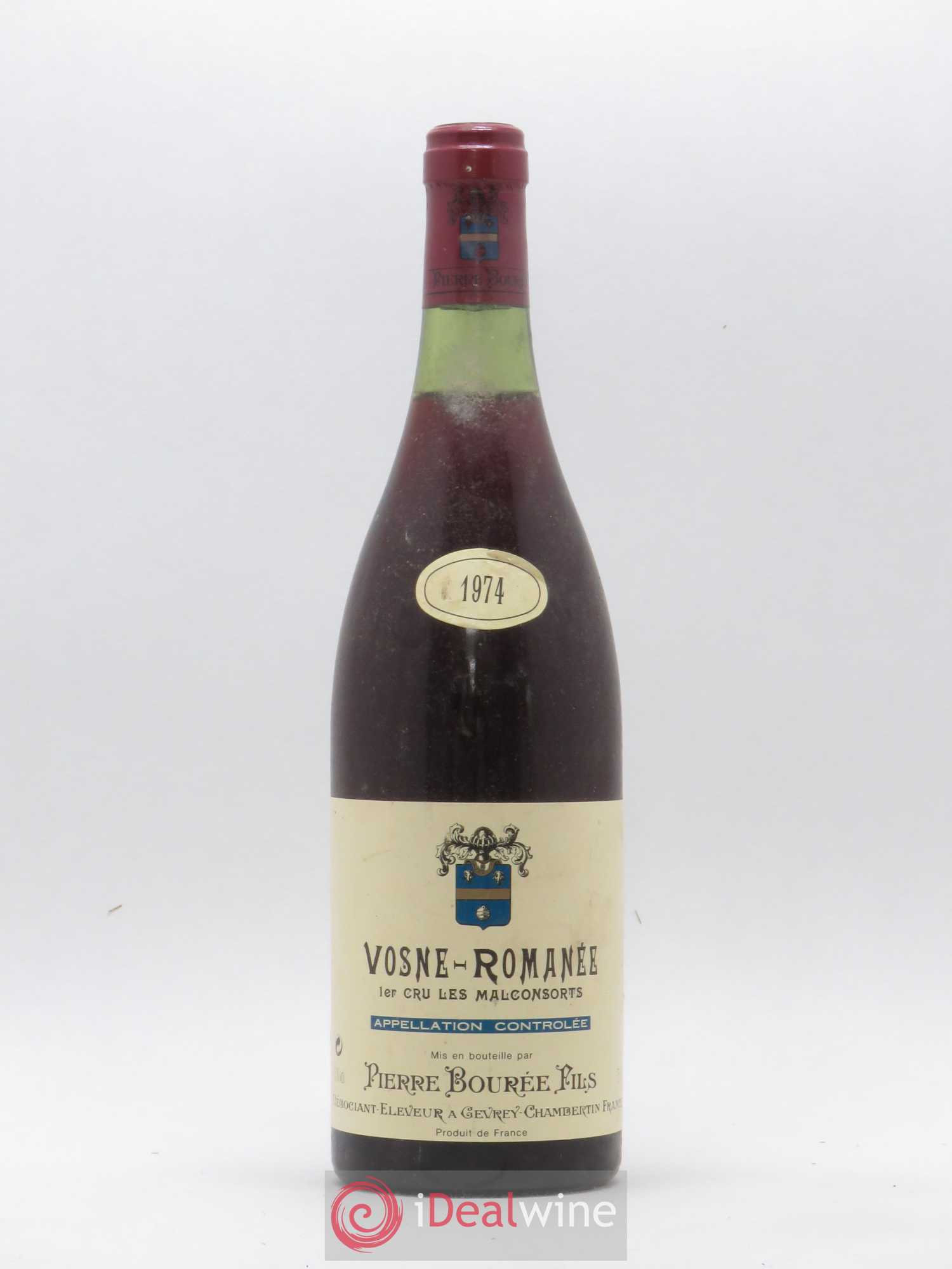 Vosne-Romanée 1er Cru Les Malconsorts Domaine Pierre Bourée 1974 - Posten von 1 Flasche - 0