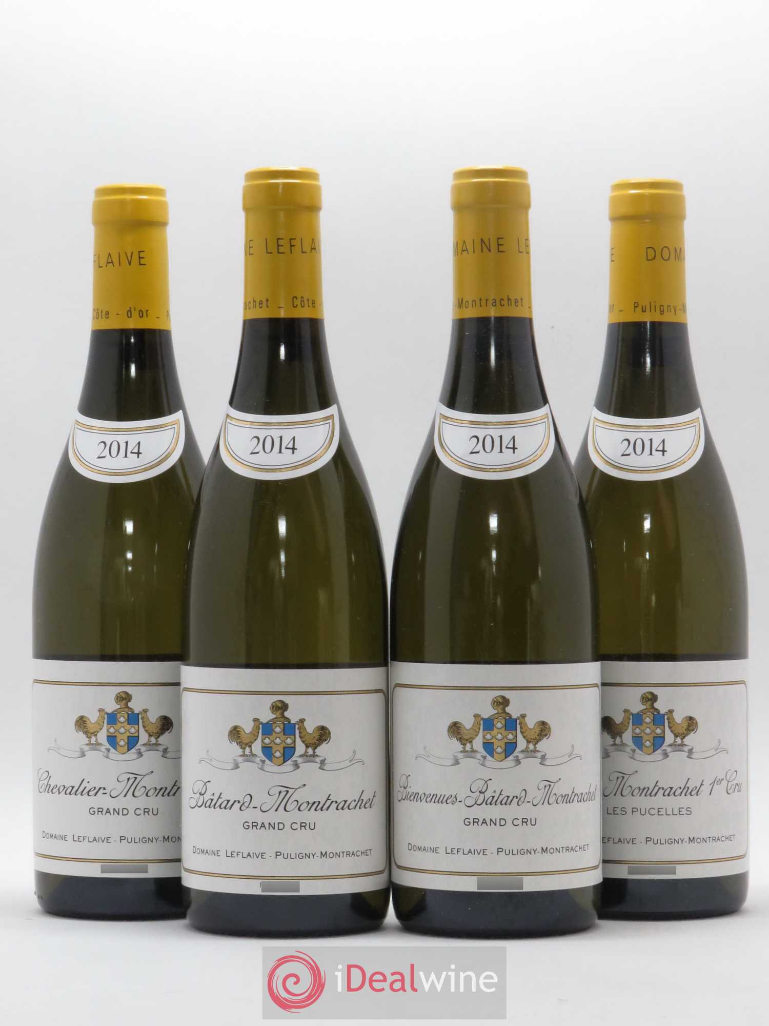 Assortiment Grand Cru Leflaive (Domaine) 1 Chevalier-Montrachet GC/1 Bâtard-Montrachet GC/1 Bienvenues-Bâtard-Montrachet GC/1 Puligny-Montrachet 1ER Cru Les Pucelles 2014 - Posten von 1 Flasche - 0