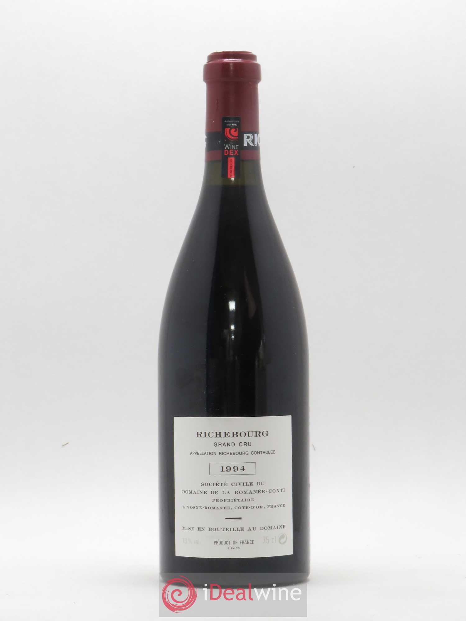 Richebourg Grand Cru Domaine de la Romanée-Conti 1994 - Lot de 1 bouteille - 1