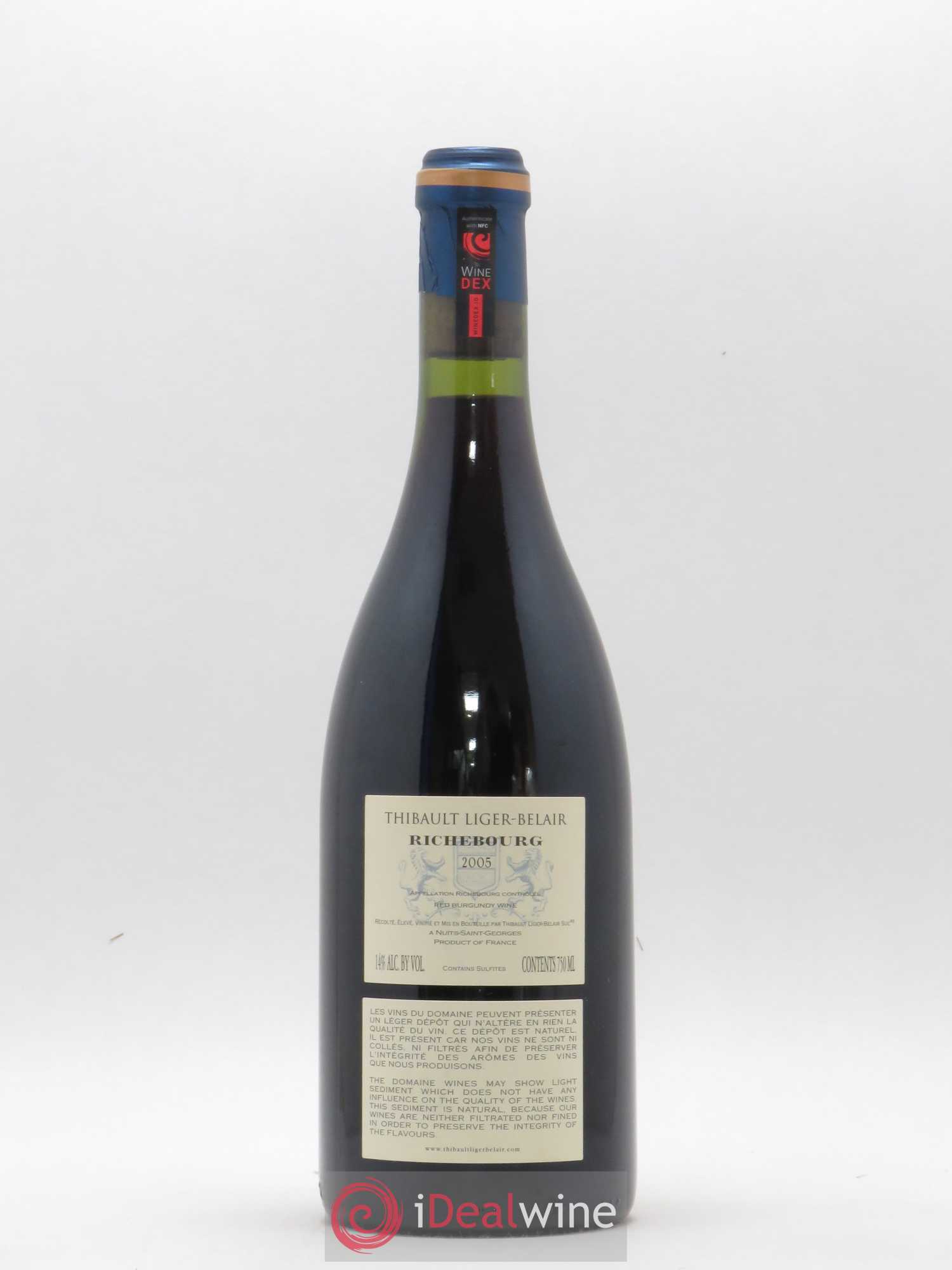 Richebourg Grand Cru Thibault Liger-Belair 2005 - Lot de 1 bouteille - 1