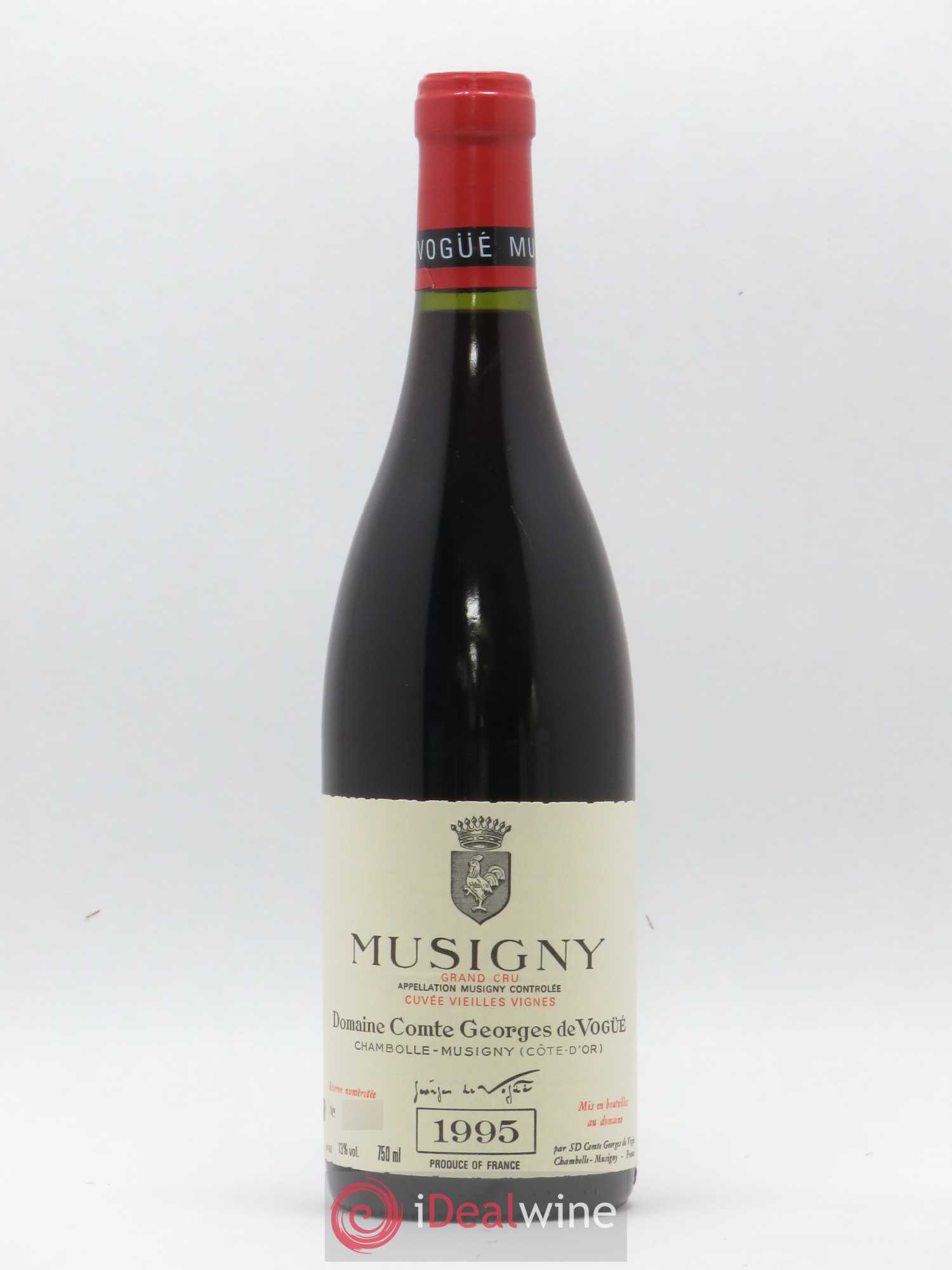 Musigny Grand Cru Cuvée Vieilles Vignes Comte Georges de Vogüé 1995 - Lot de 1 bouteille - 0