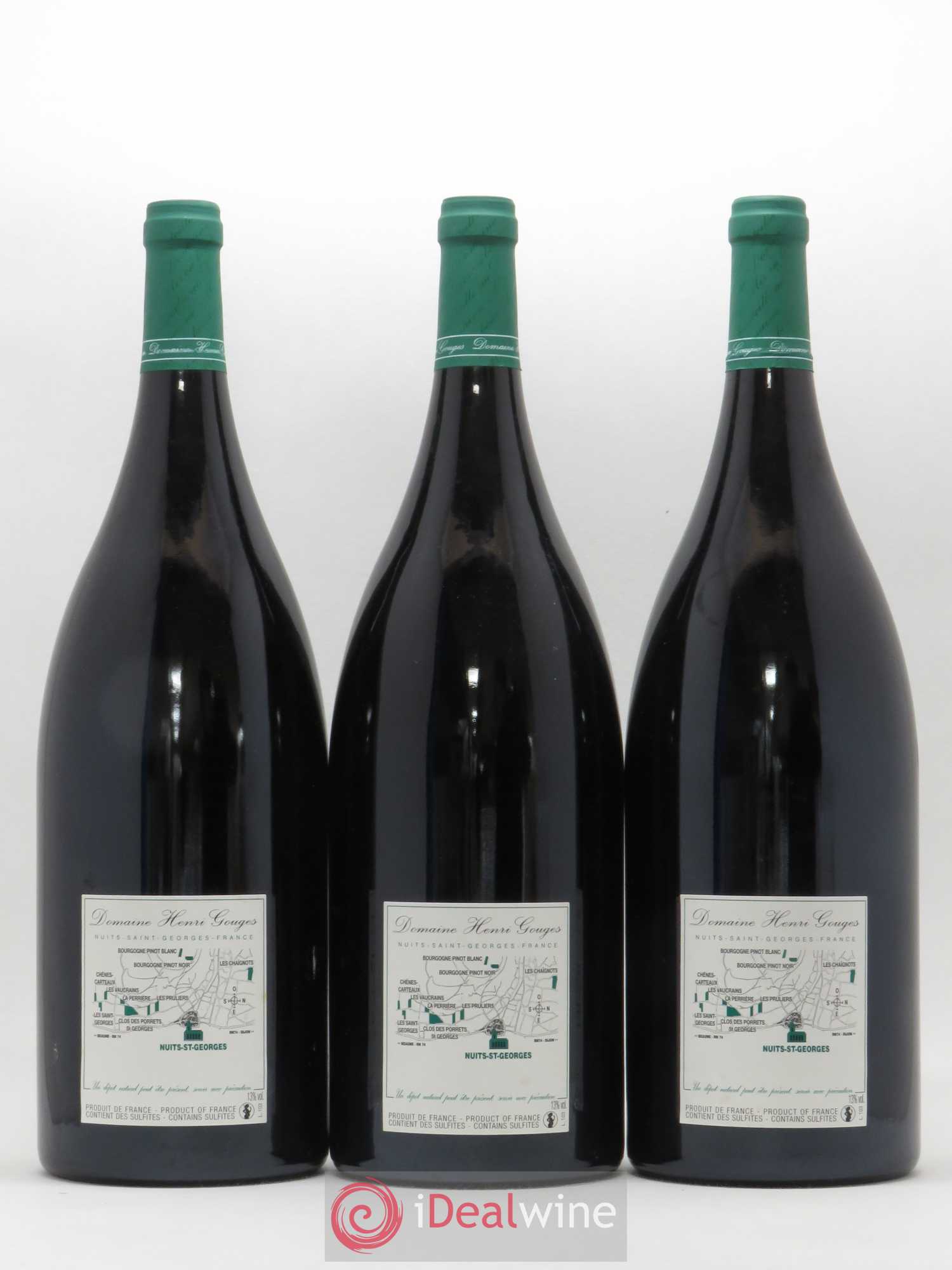 Nuits-Saint-Georges 1er Cru Les Pruliers Henri Gouges 2009 - Posten von 3 Magnum - 1