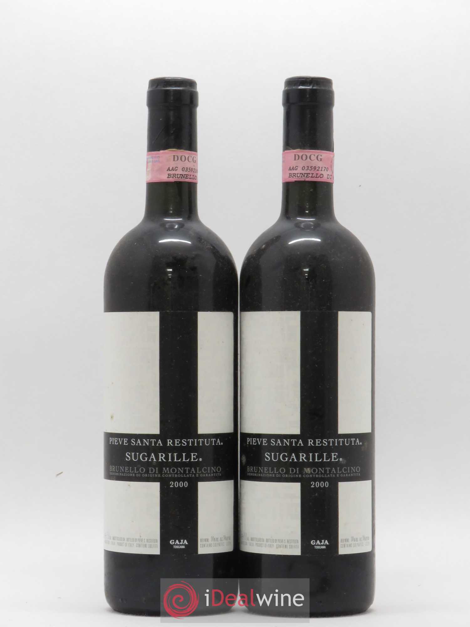 Brunello di Montalcino DOCG Pieve Santa Restituta - Sugarille Angelo Gaja 2000 - Lot de 2 bouteilles - 0