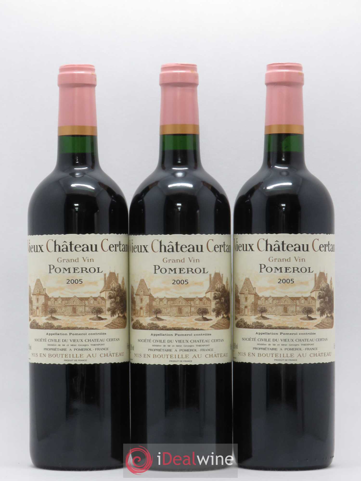 Vieux Château Certan 2005 - Lot de 3 bouteilles - 0