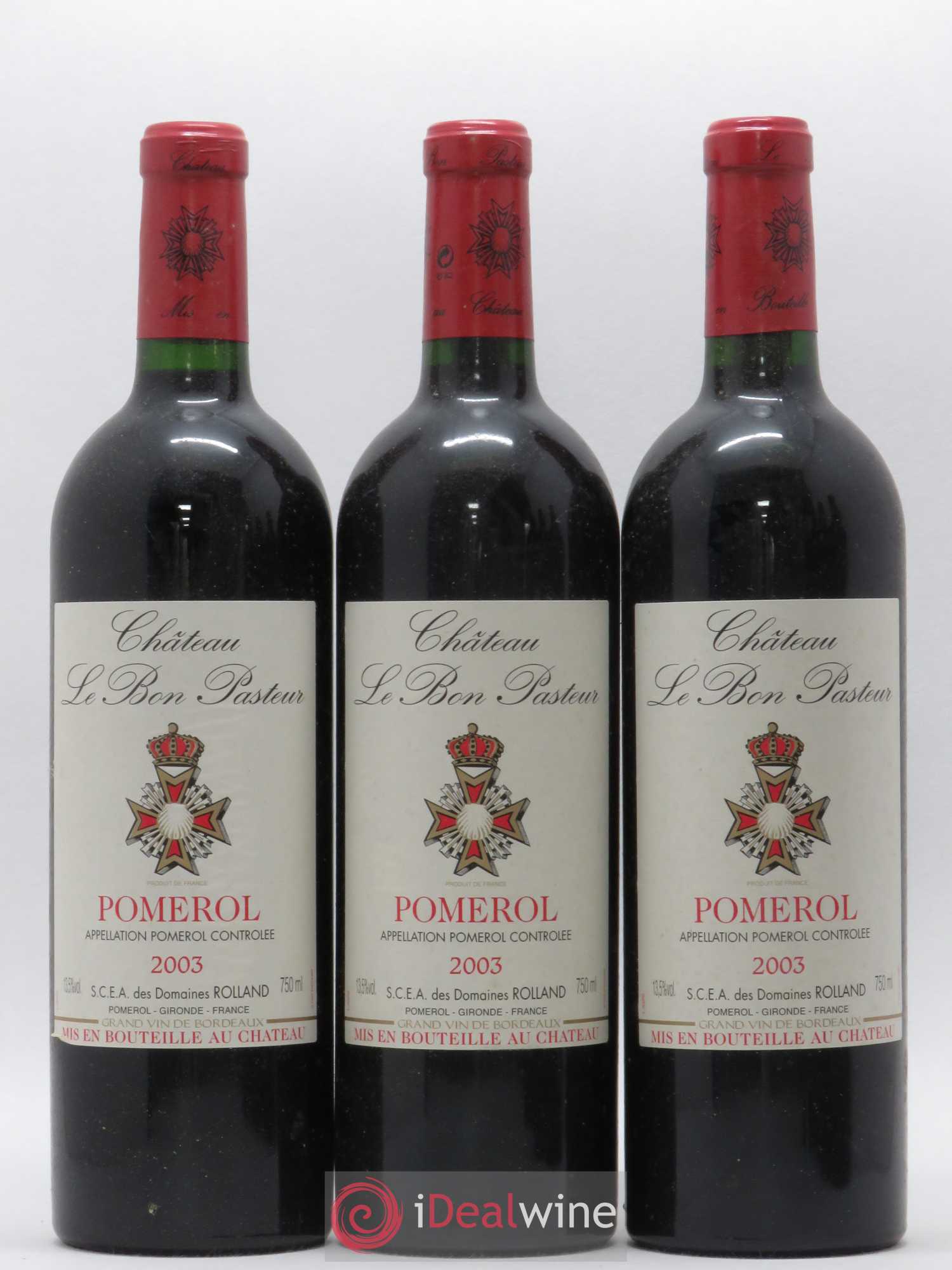 Château le Bon Pasteur 2003 - Lot de 6 bouteilles - 1