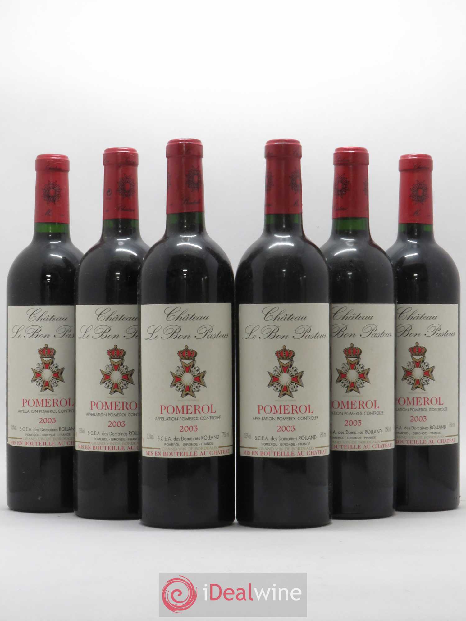 Château le Bon Pasteur 2003 - Lot de 6 bouteilles - 0