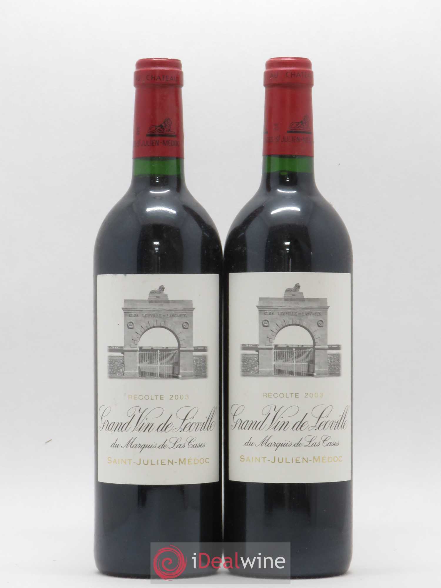 Château Léoville Las Cases 2ème Grand Cru Classé 2003 - Lot de 2 bouteilles - 0