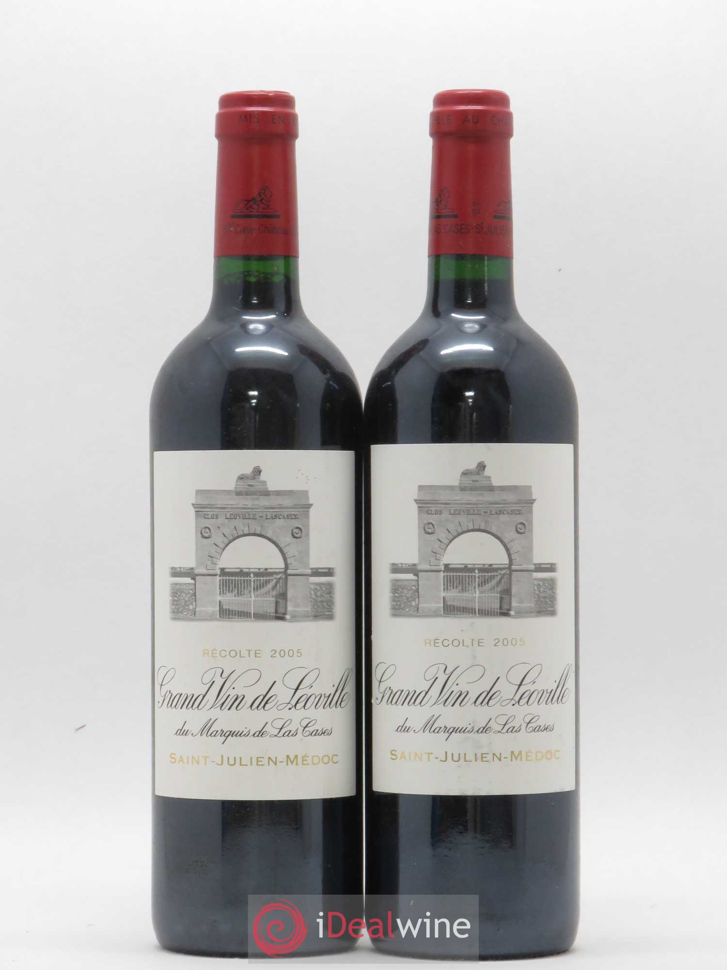 Château Léoville Las Cases 2ème Grand Cru Classé 2005 - Lot de 2 bouteilles - 0