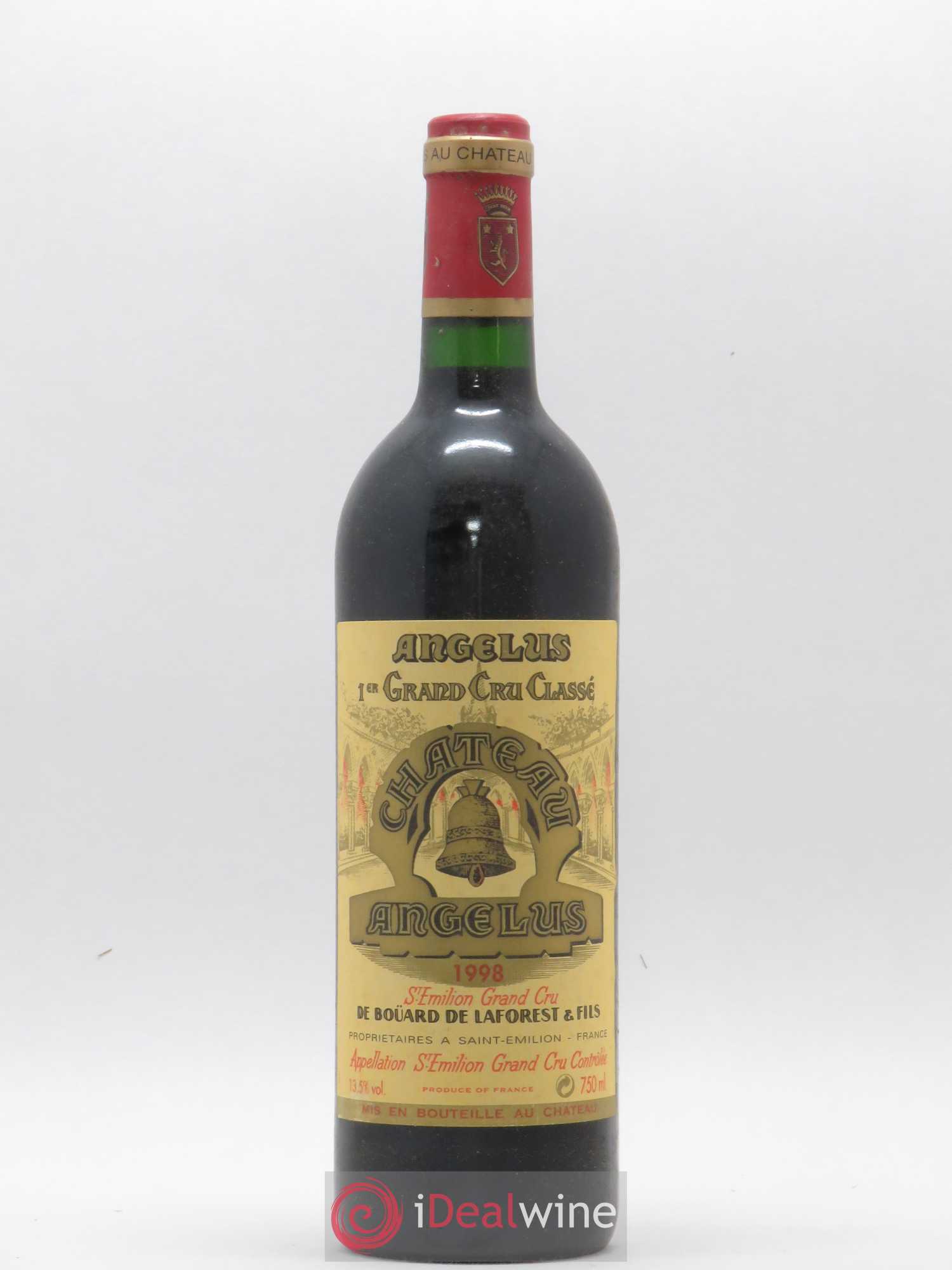 Château Angélus 1er Grand Cru Classé A 1998 - Lot de 1 bouteille - 0