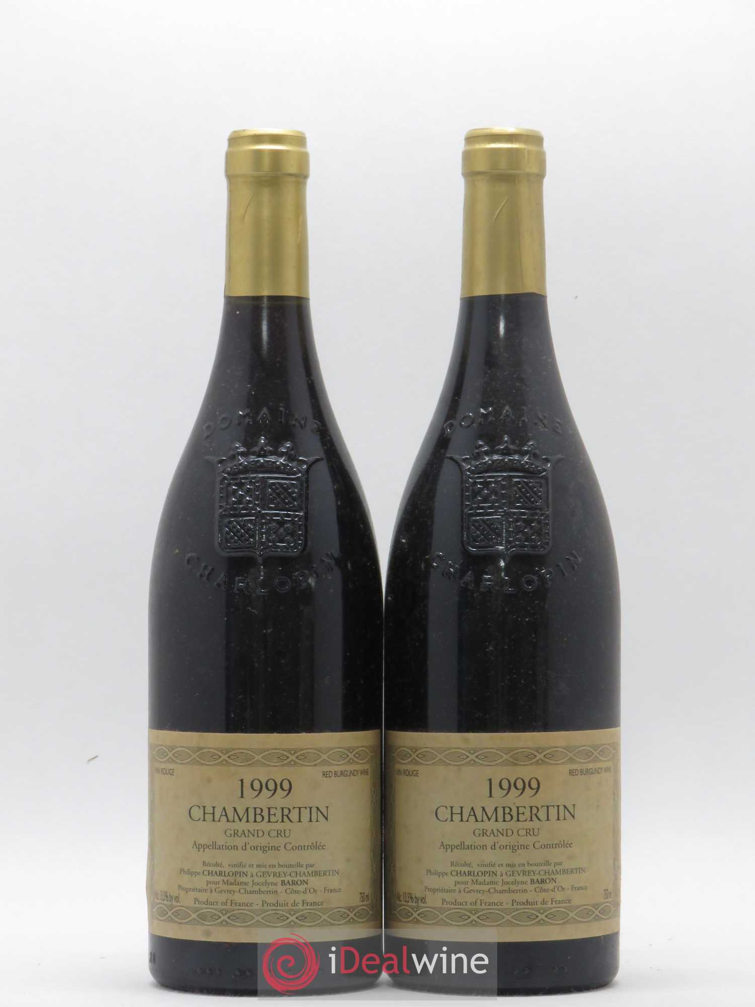 Chambertin Grand Cru Philippe Charlopin 1999 - Lot de 2 bouteilles - 0