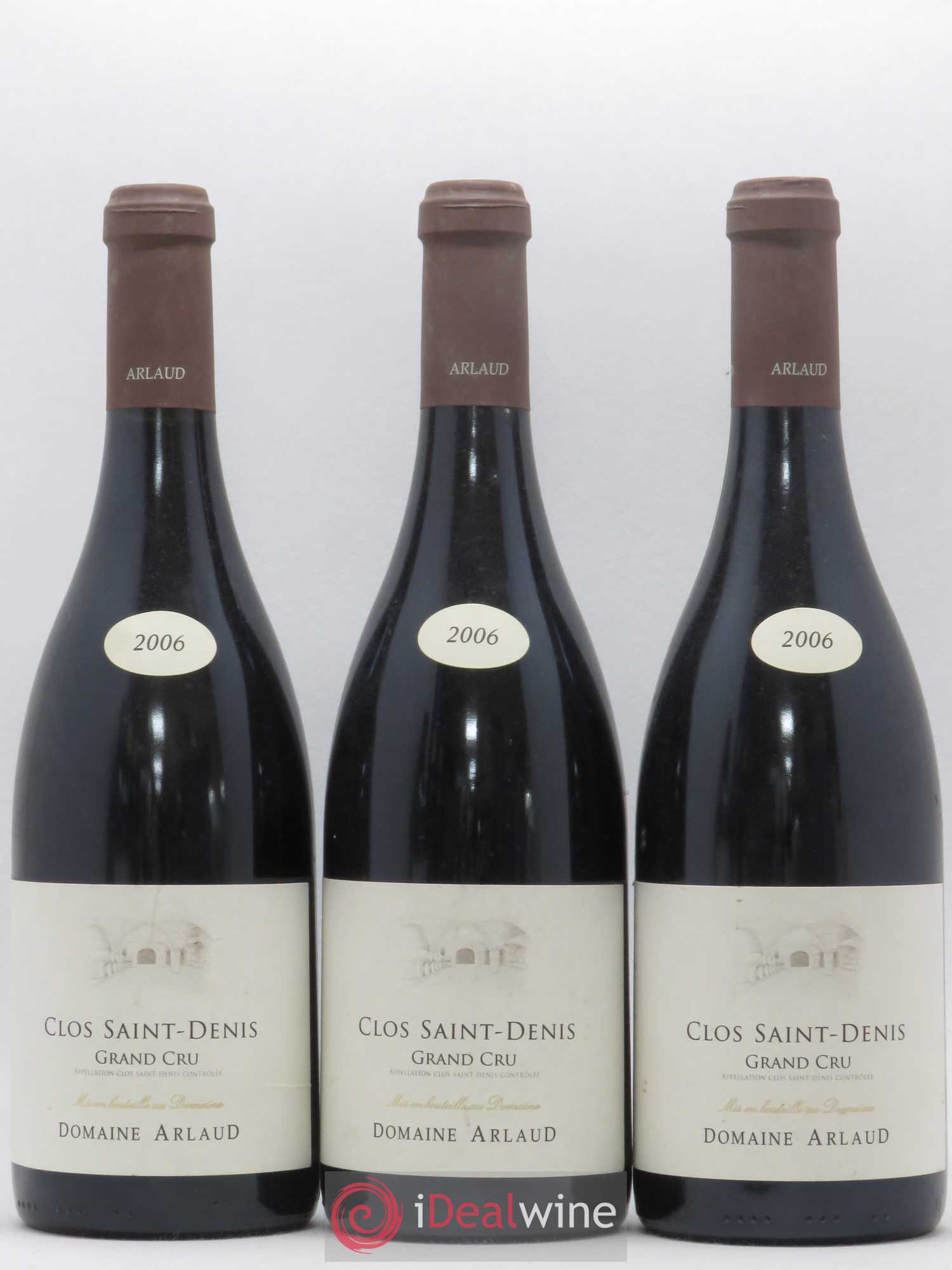Clos Saint-Denis Grand Cru Arlaud 2006 - Lot de 3 bouteilles - 0