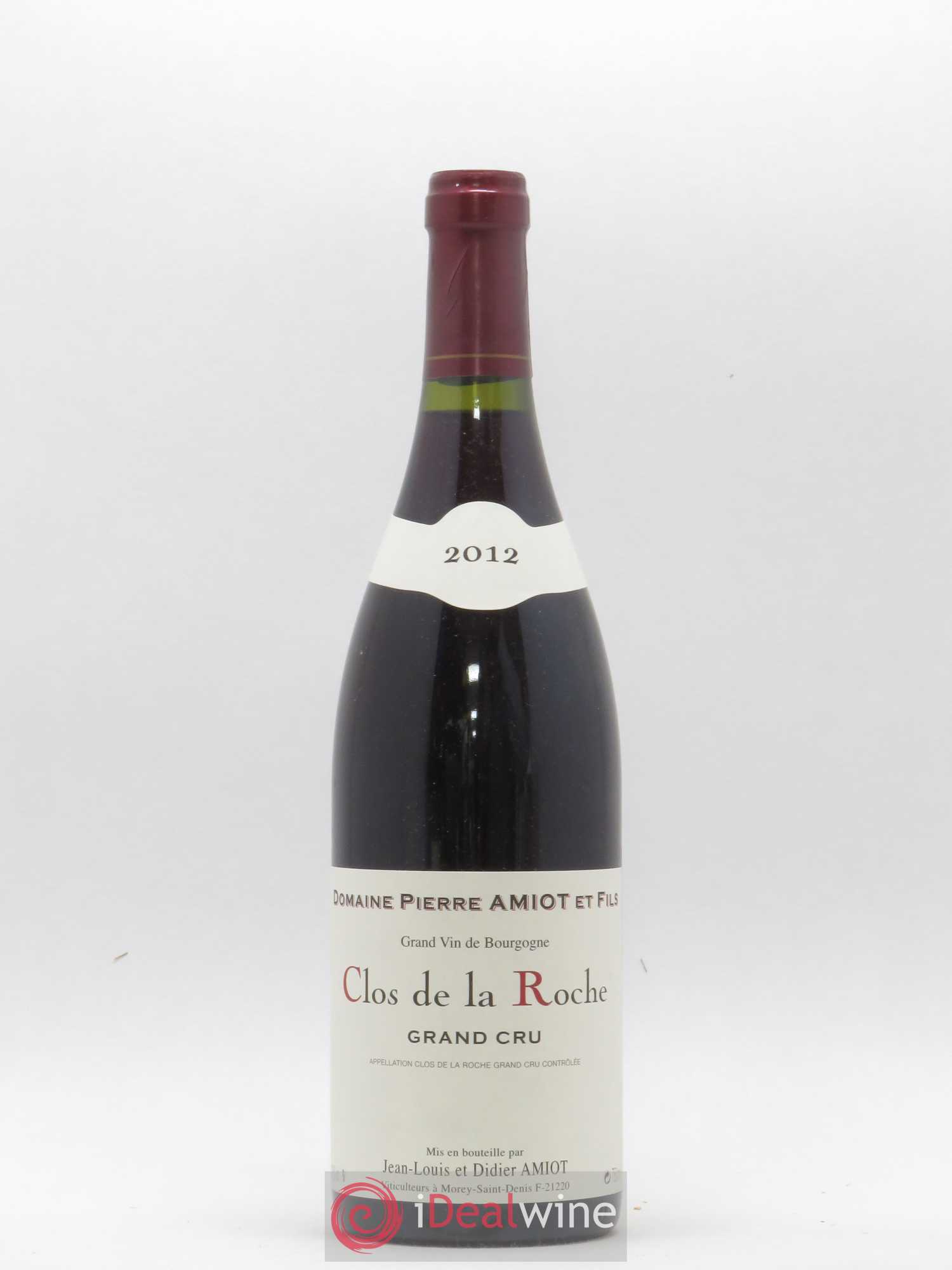 Clos de la Roche Grand Cru Pierre Amiot et Fils (Domaine) 2012 - Lot de 1 bouteille - 0