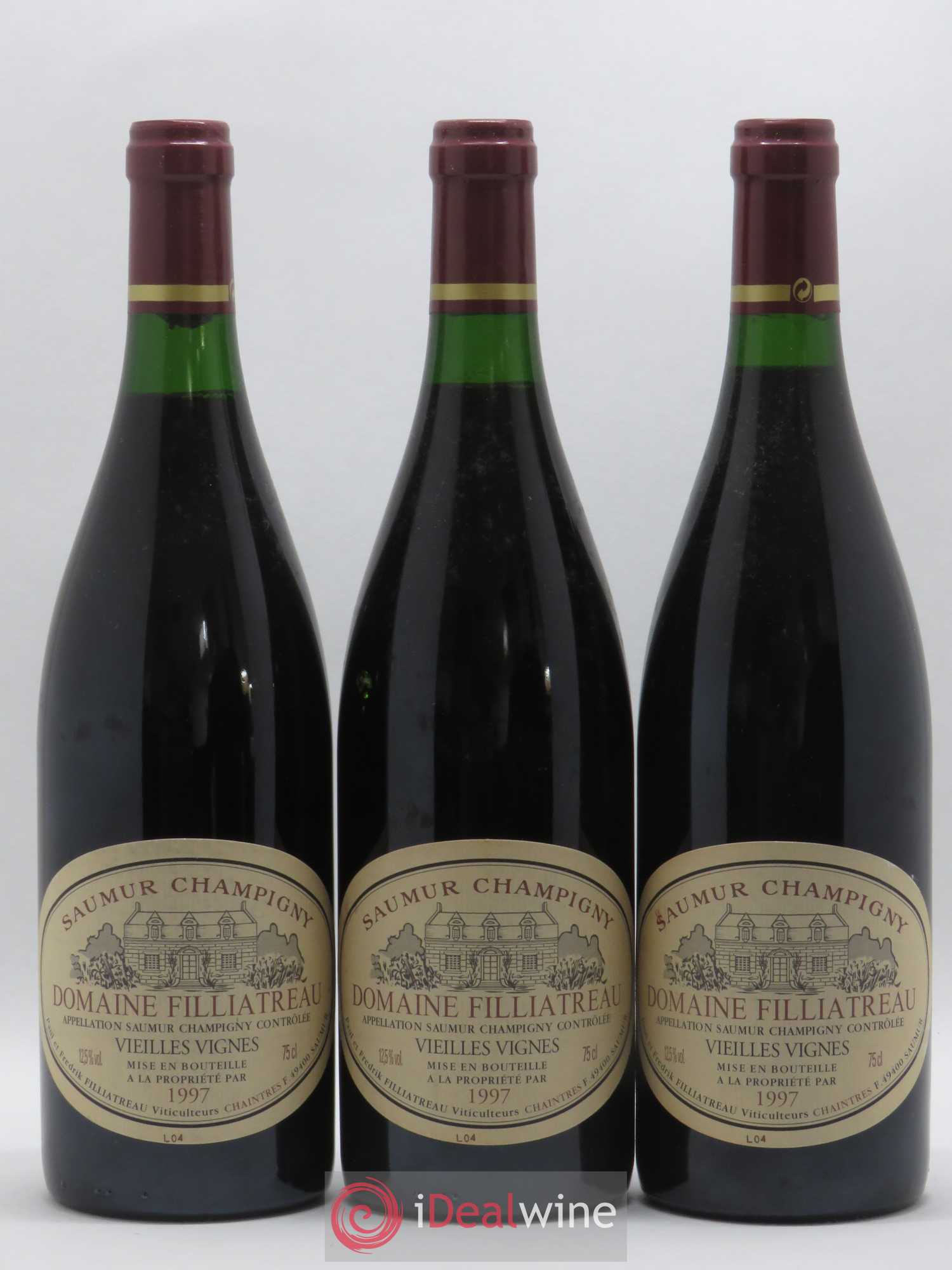 Saumur-Champigny Vieilles Vignes Domaine Filliatreau 1997 - Posten von 3 Flaschen - 0