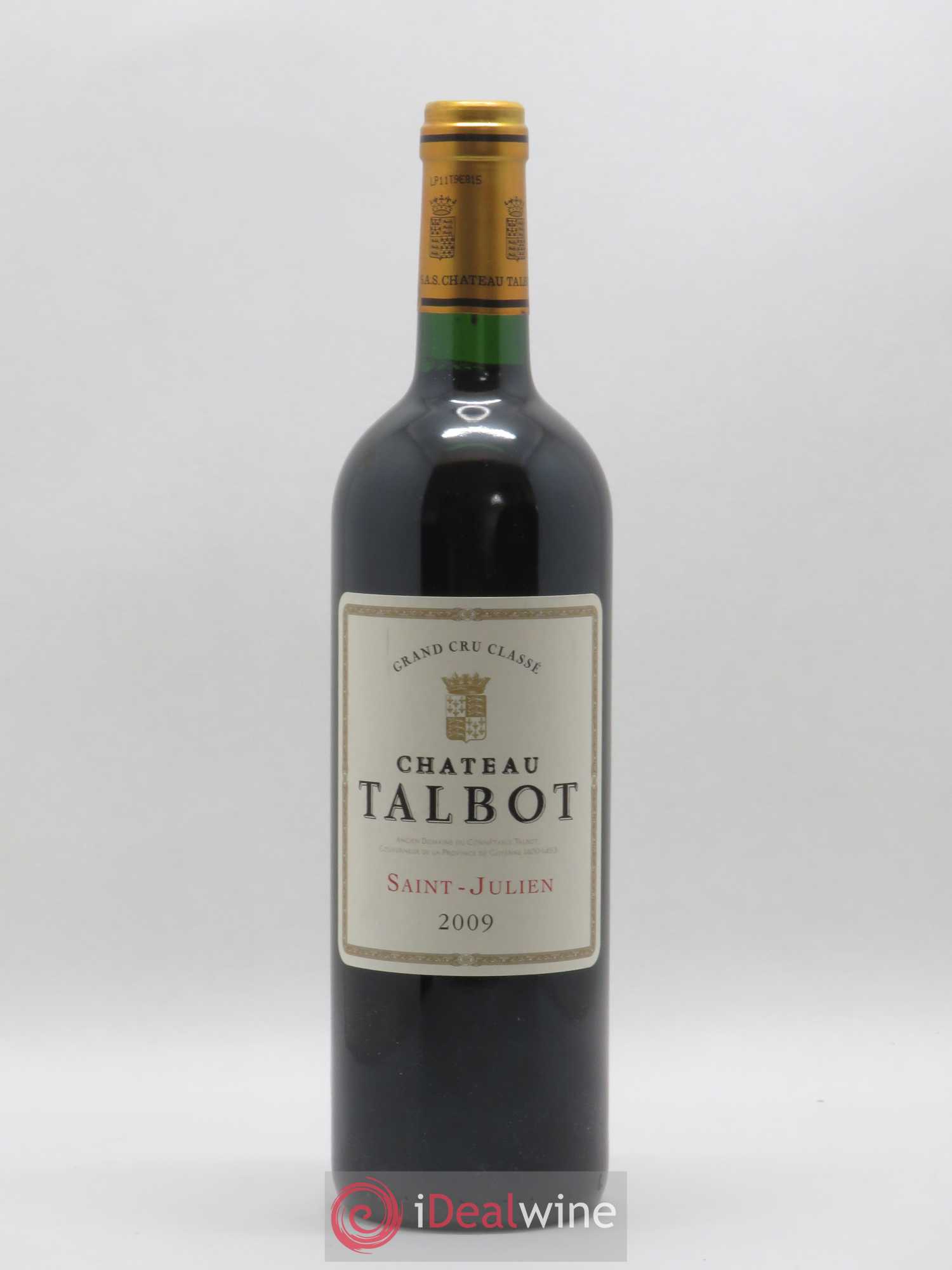 Château Talbot 4ème Grand Cru Classé 2009 - Lot de 1 bouteille - 0