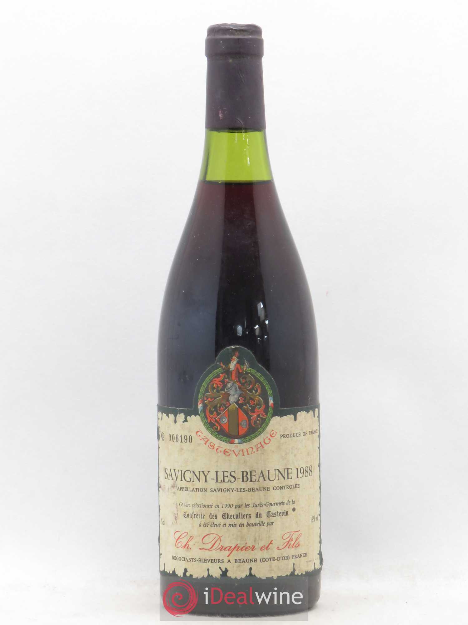 Savigny-lès-Beaune Drapier Tastevinage 1988 - Lot de 1 bouteille - 0