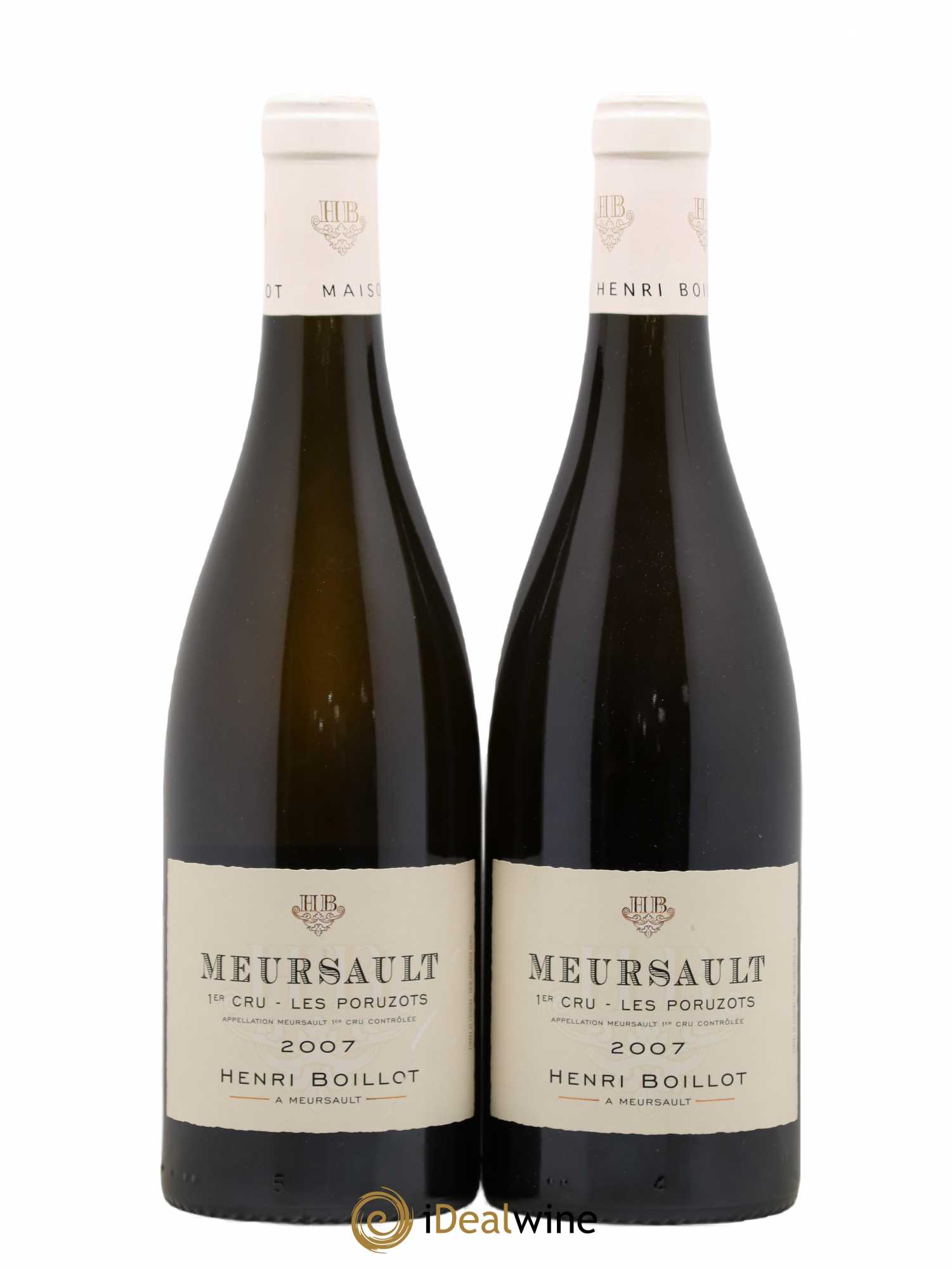 Meursault 1er Cru Poruzots Henri Boillot (Domaine) 2007 - Lot de 2 bouteilles - 0