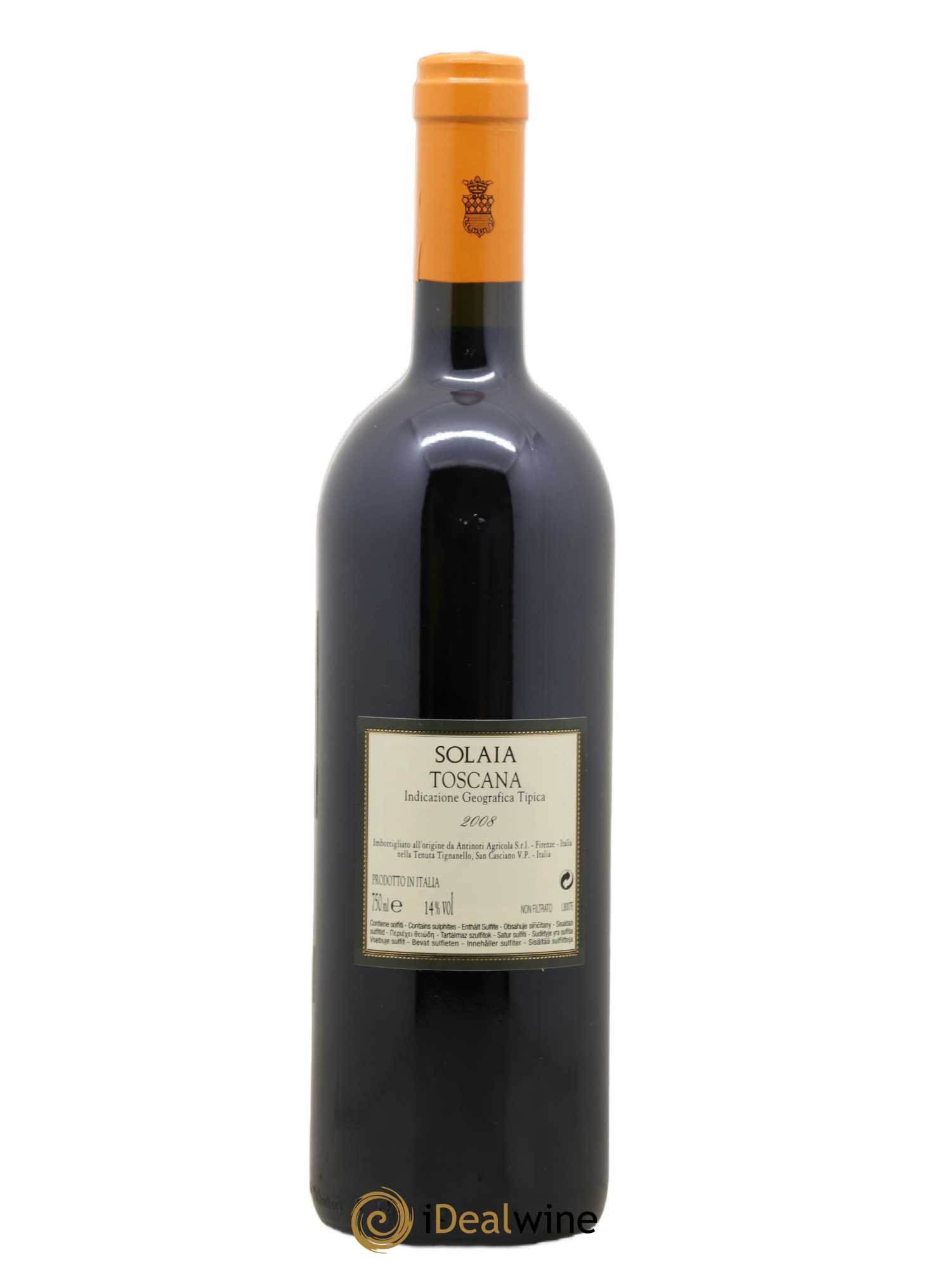 Toscana IGT Solaia Tenuta Tignanello - Marchesi Antinori 2008 - Lot de 1 bouteille - 1