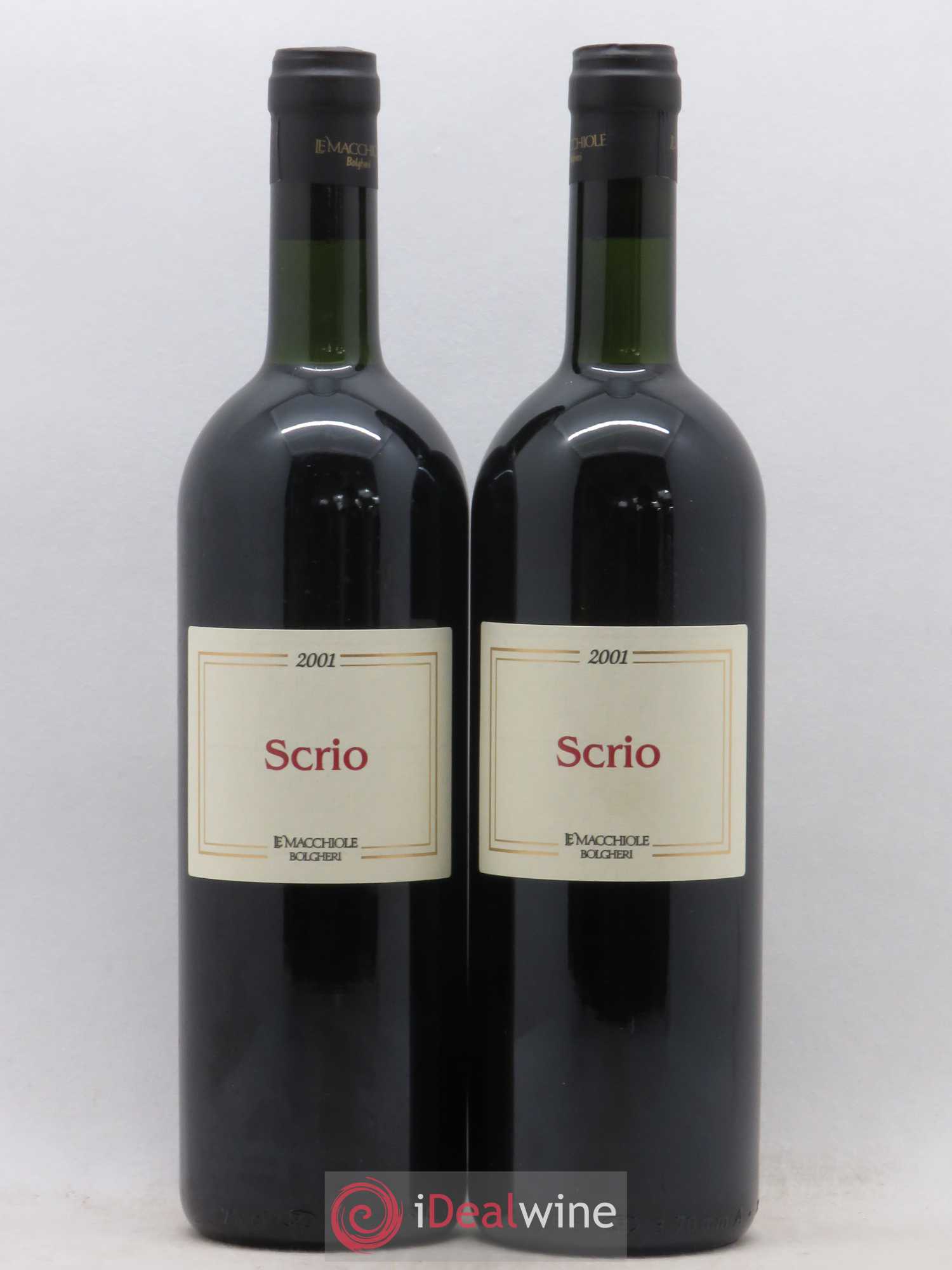 Toscana IGT Scrio Le Macchiole 2001 - Lot de 2 bouteilles - 0