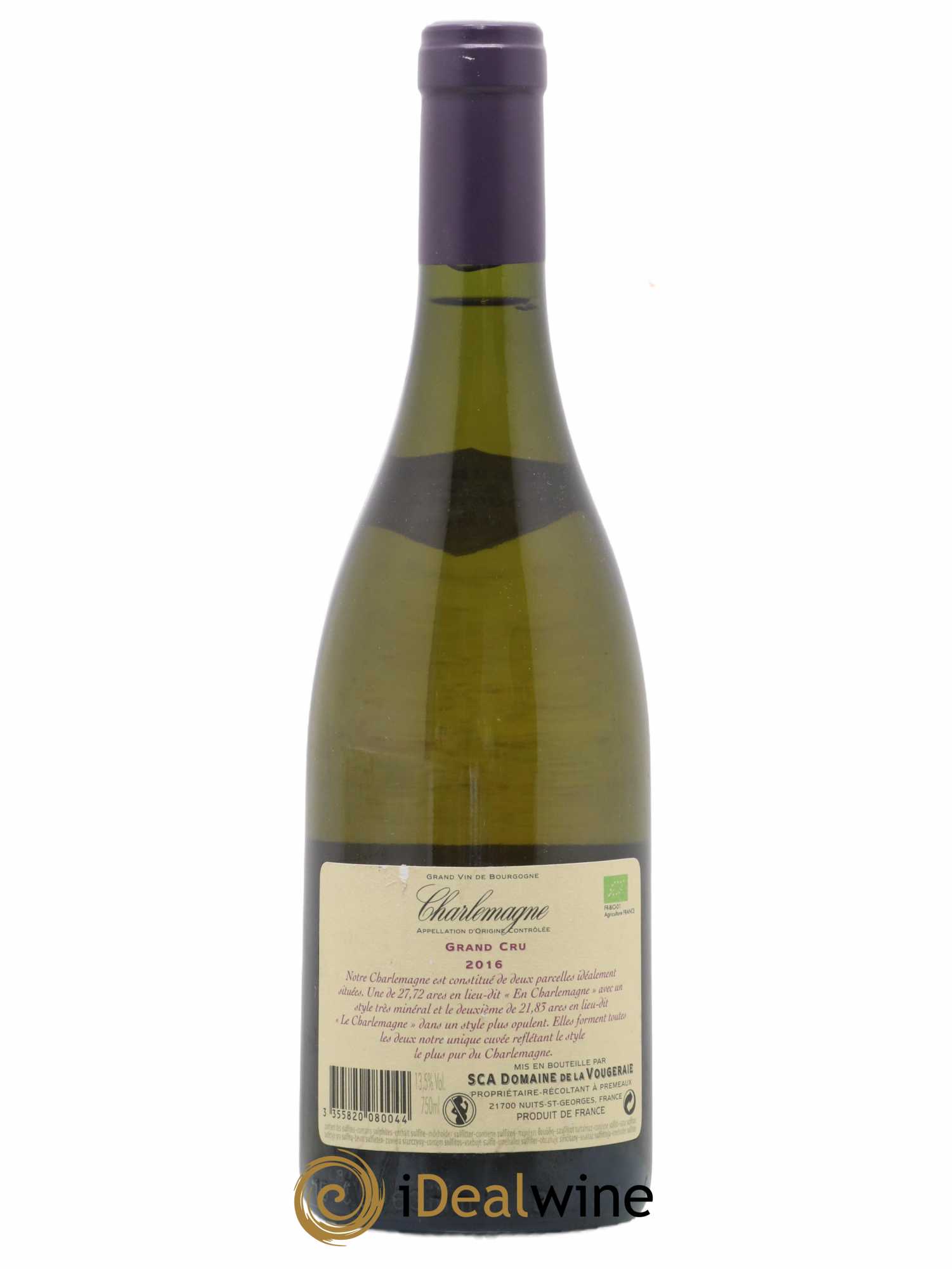 Corton-Charlemagne Grand Cru Le Charlemagne La Vougeraie 2016 - Lot de 1 bouteille - 1