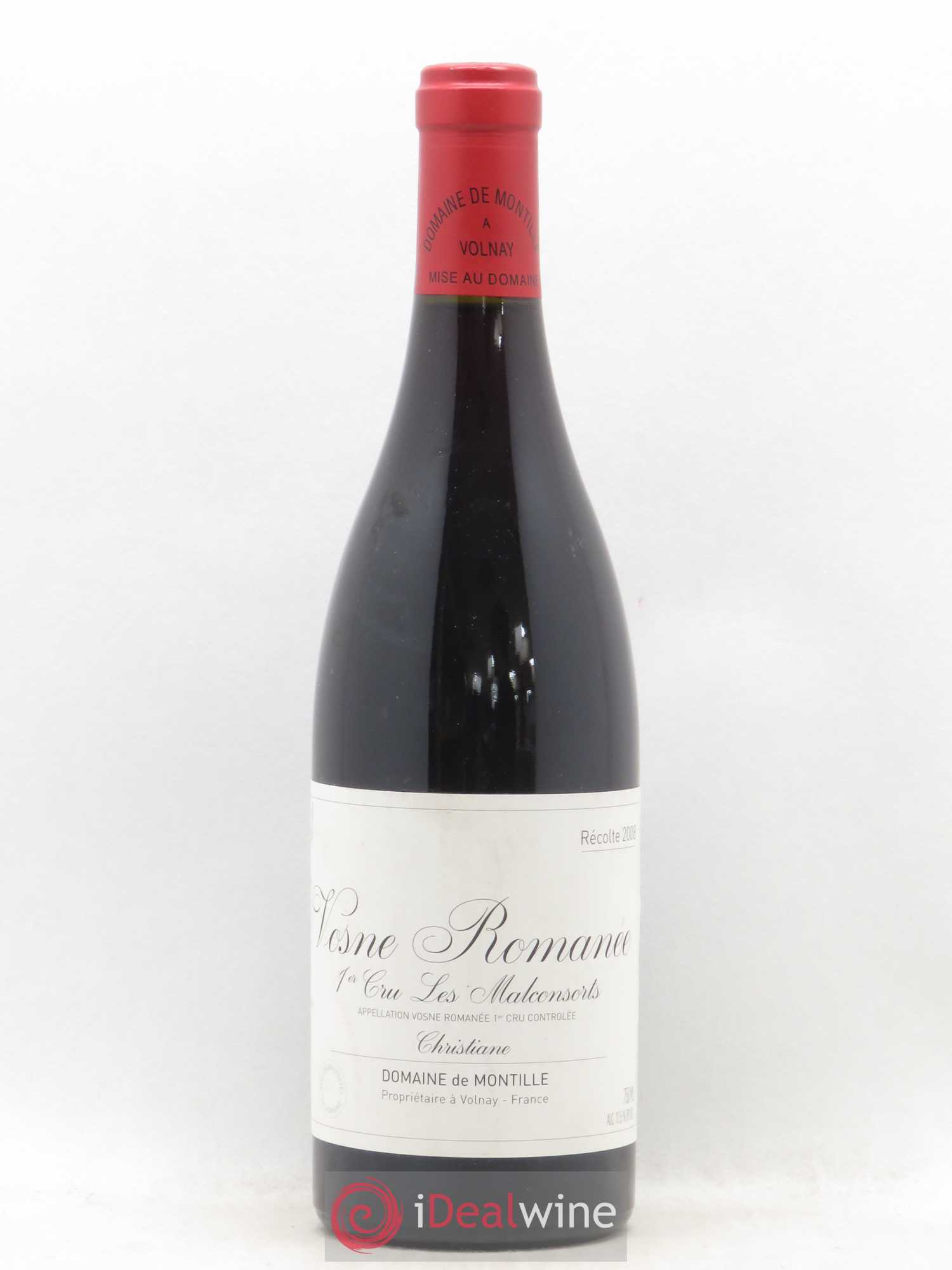 Vosne-Romanée 1er Cru Les Malconsorts - Cuvée Christiane De Montille (Domaine) 2008 - Lot de 1 bouteille - 0