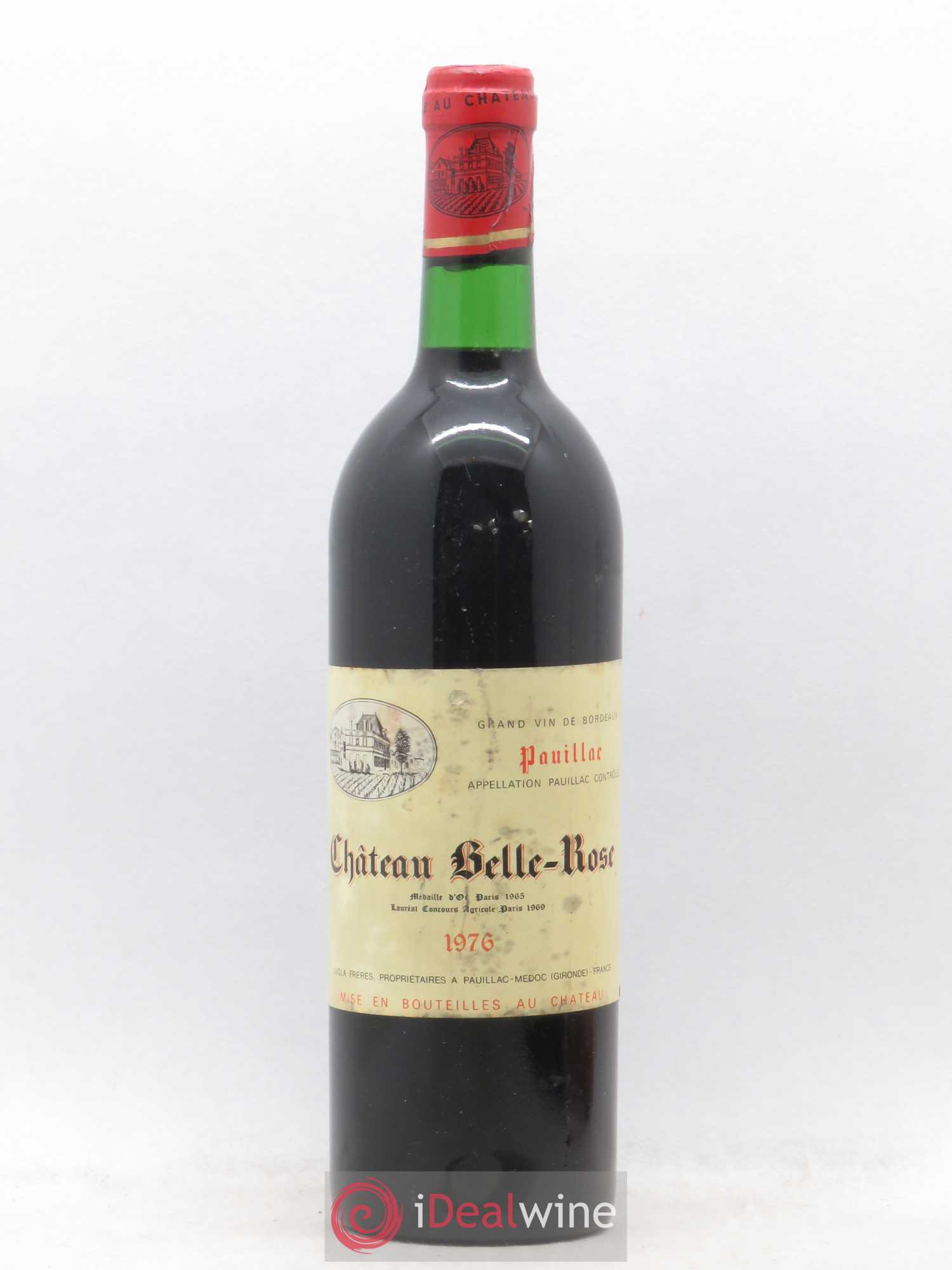 Pauillac Château Belle Rose 1976 - Posten von 1 Flasche - 0